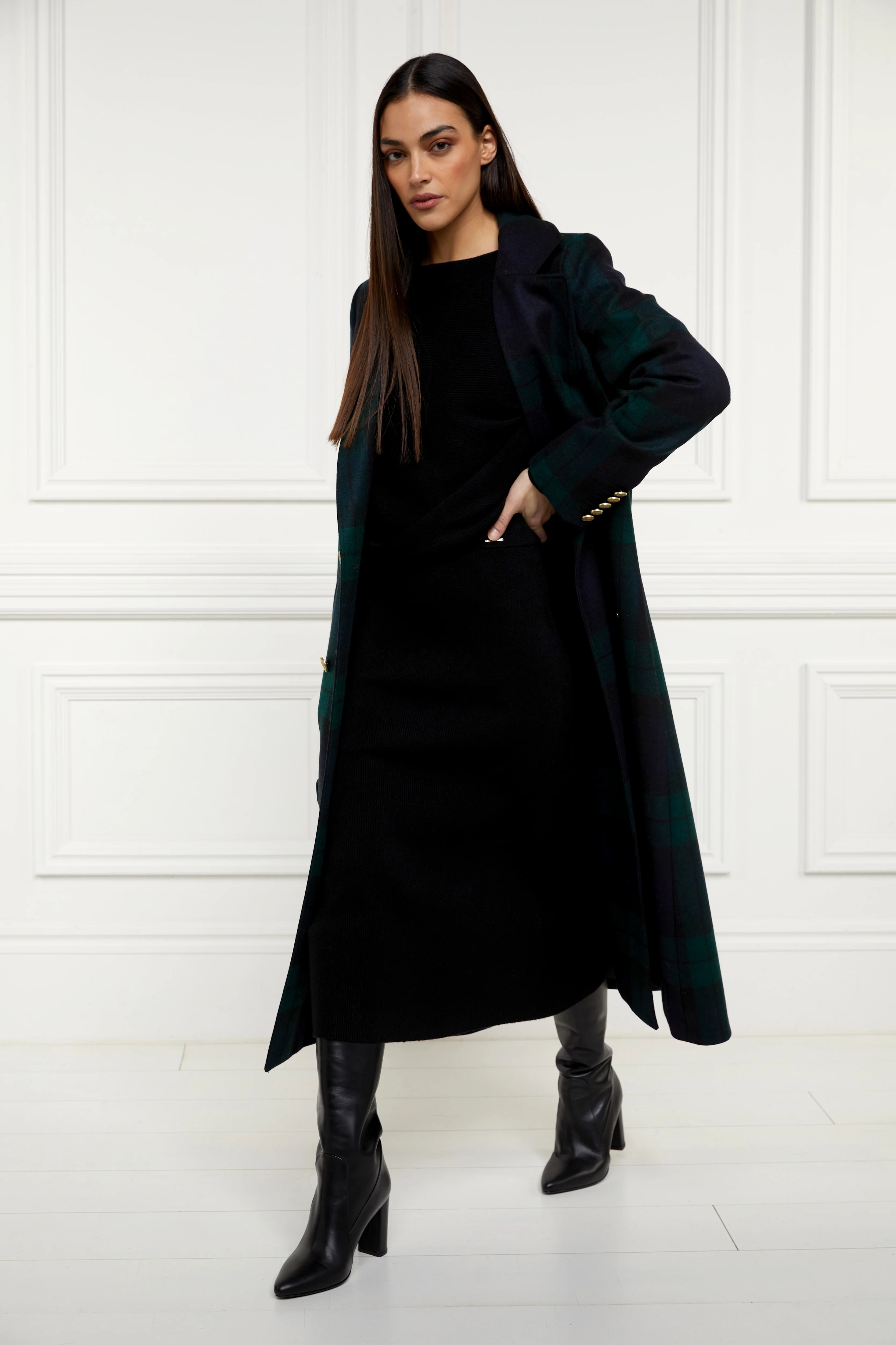 Leyla Knitted Skirt (Black) - Image 3
