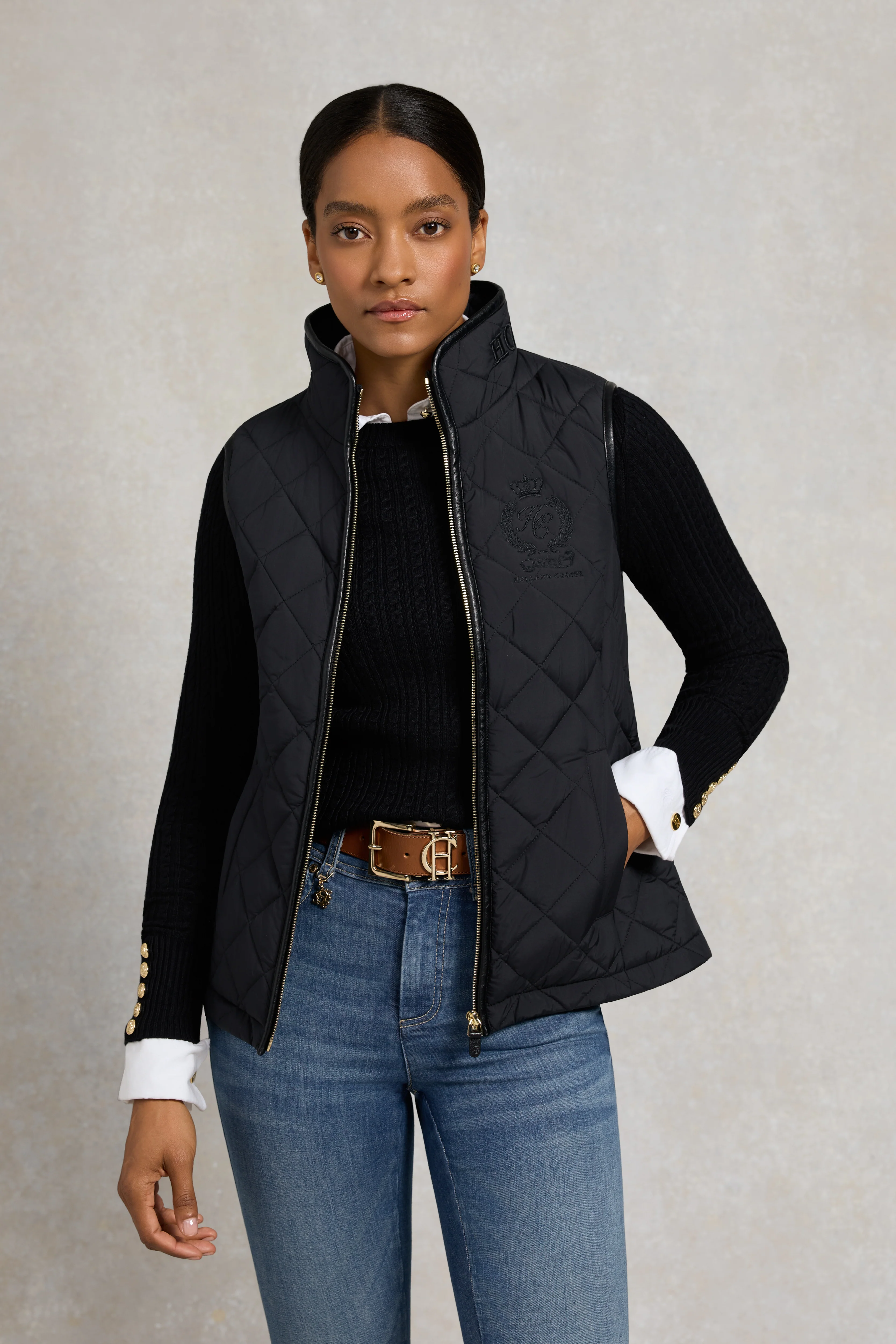 Lightweight Country Gilet (Black) - Image 2