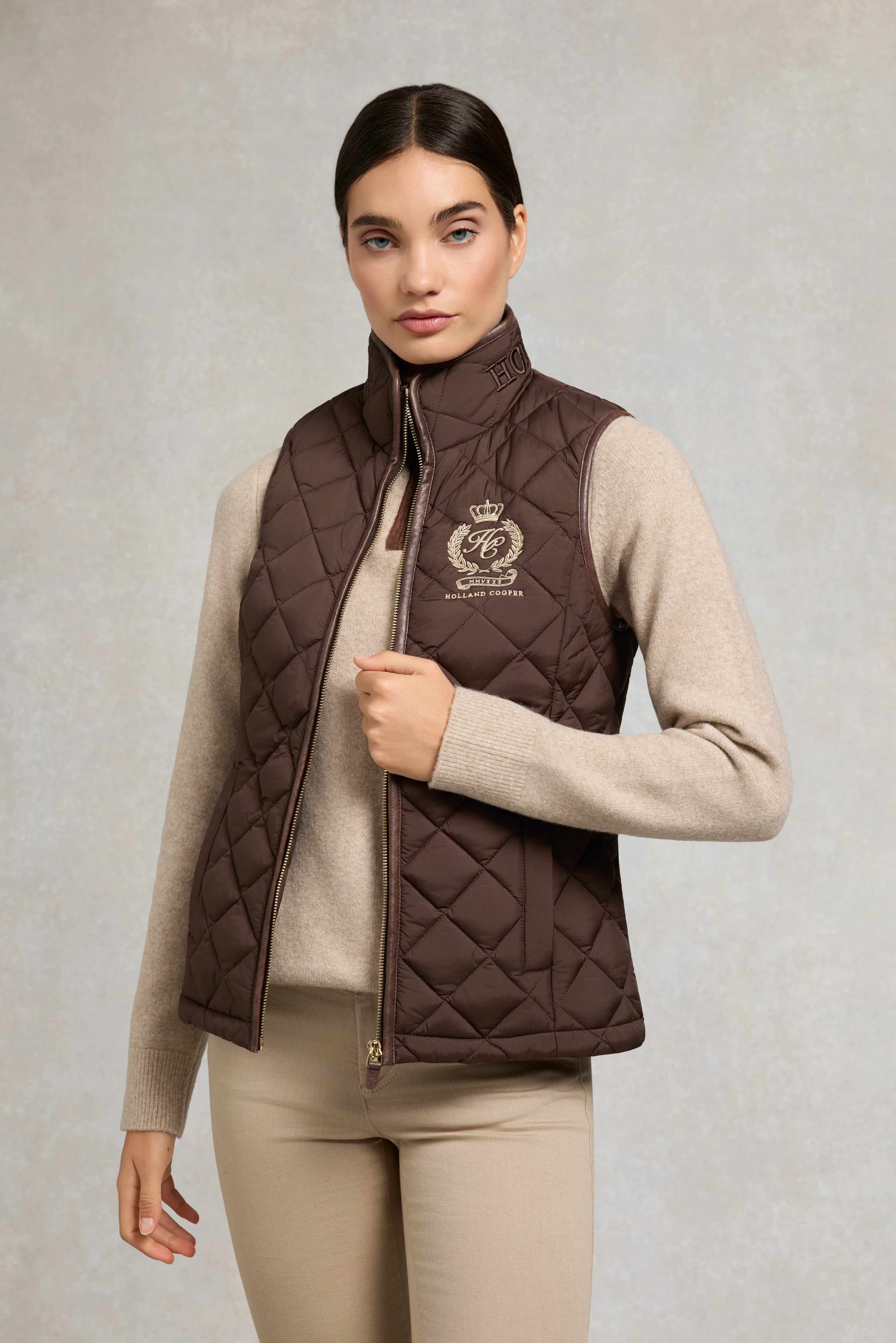 Lightweight Country Gilet (Chocolate) - Image 6