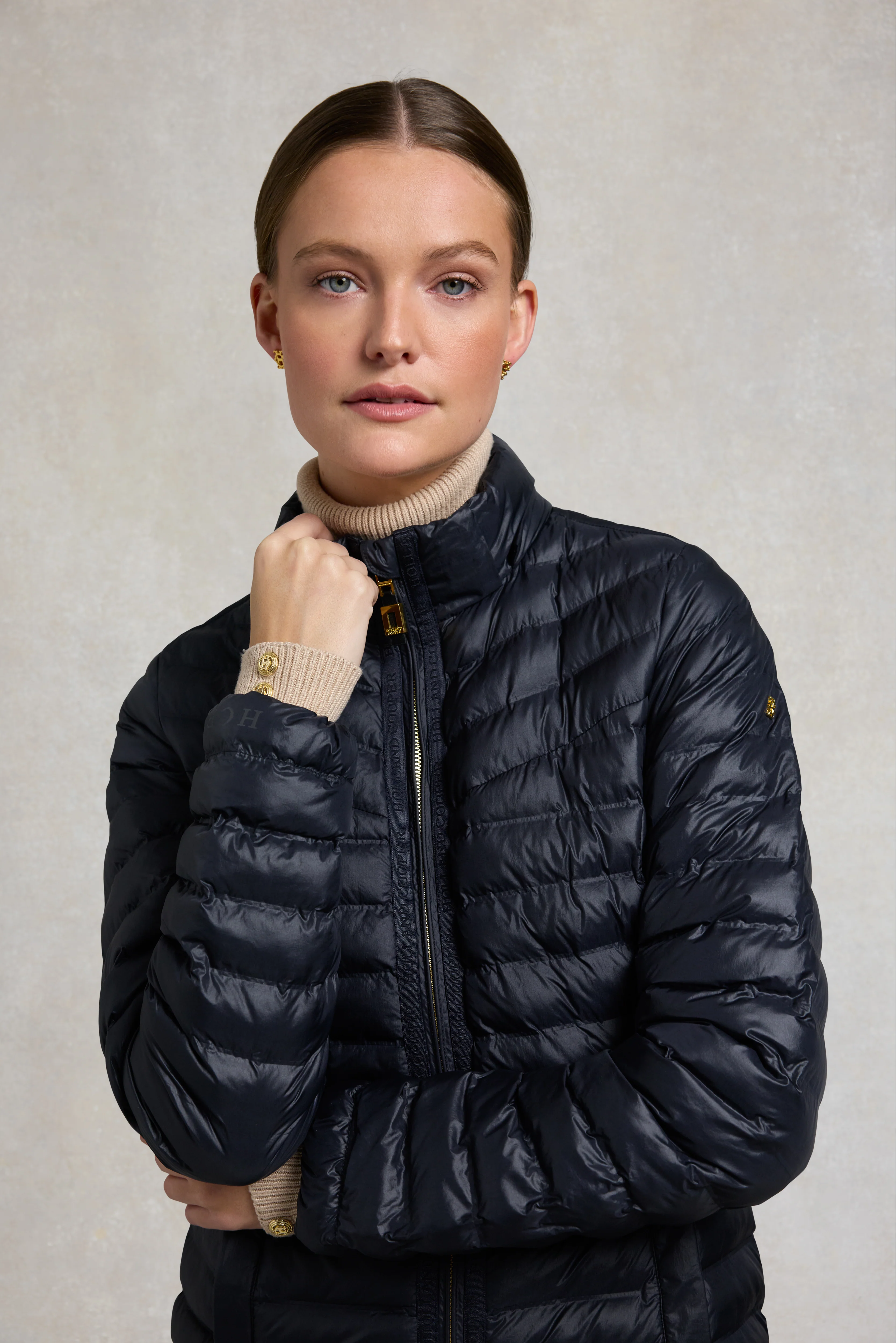 Lightweight Puffer Coat (Ink Navy) - Image 4