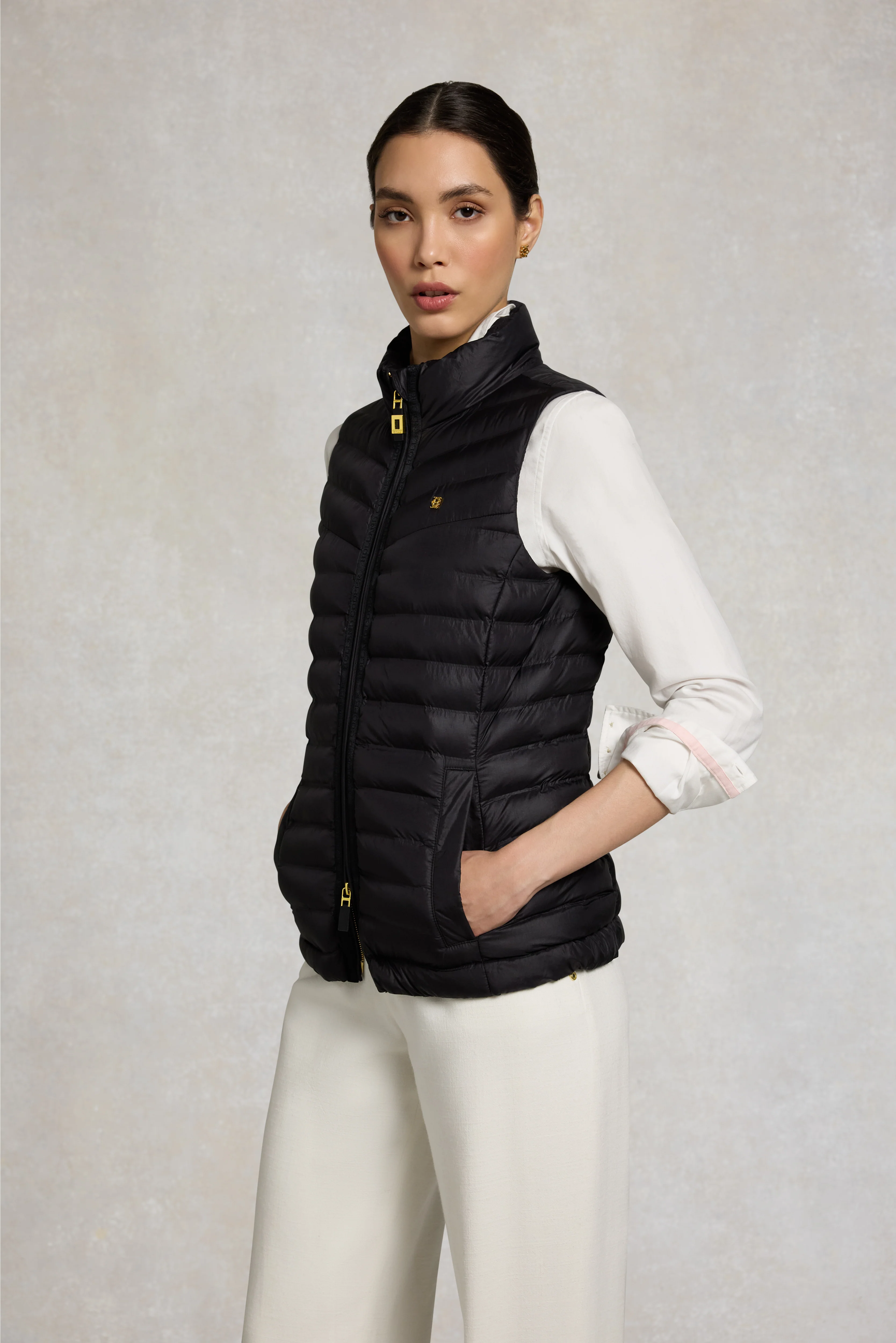 Lightweight Puffer Gilet (Black)