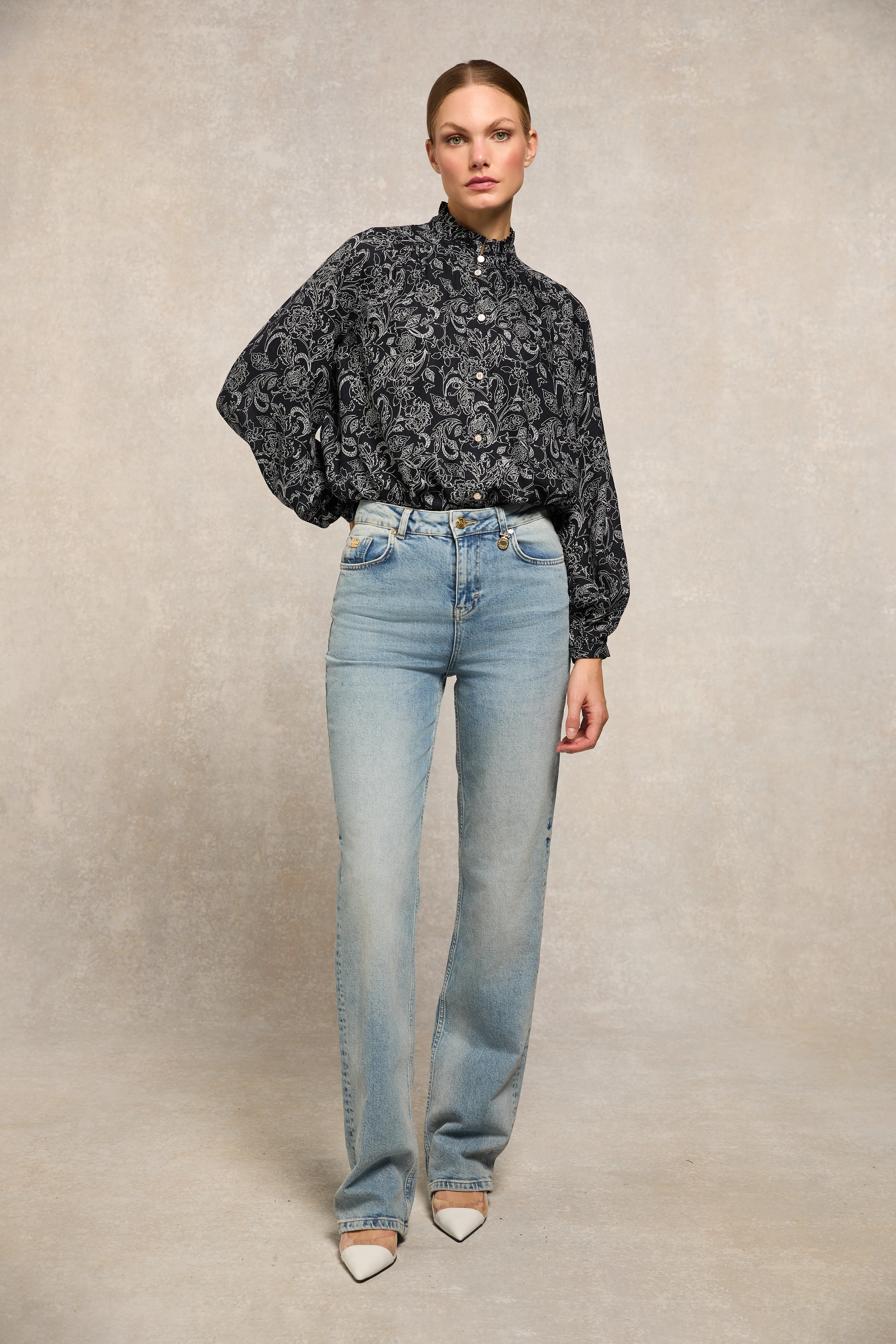 Lilibet Blouse (Navy Floral) - Image 6