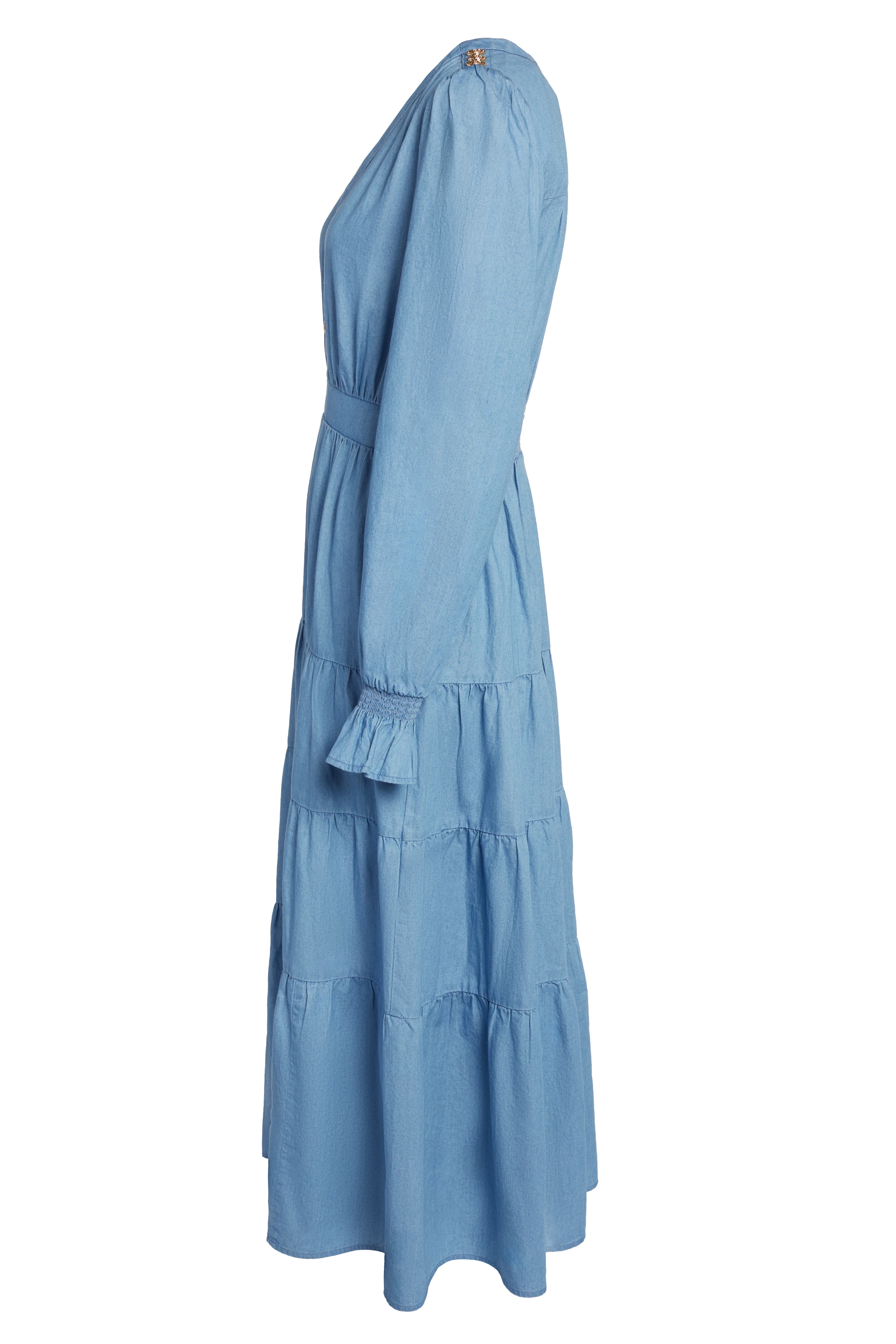 Lilibet Maxi Dress (Washed Indigo) - Image 10