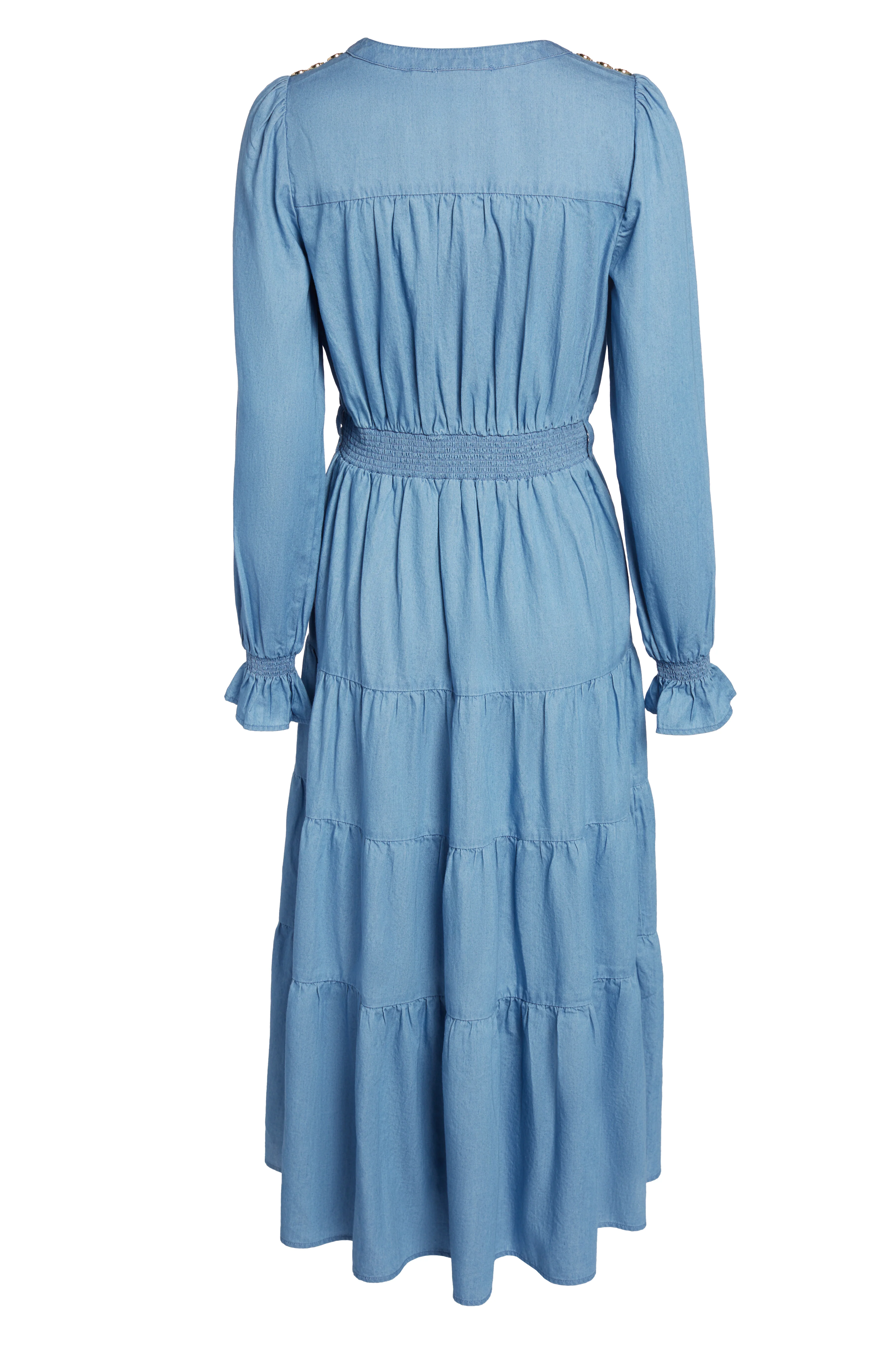 Lilibet Maxi Dress (Washed Indigo) - Image 9