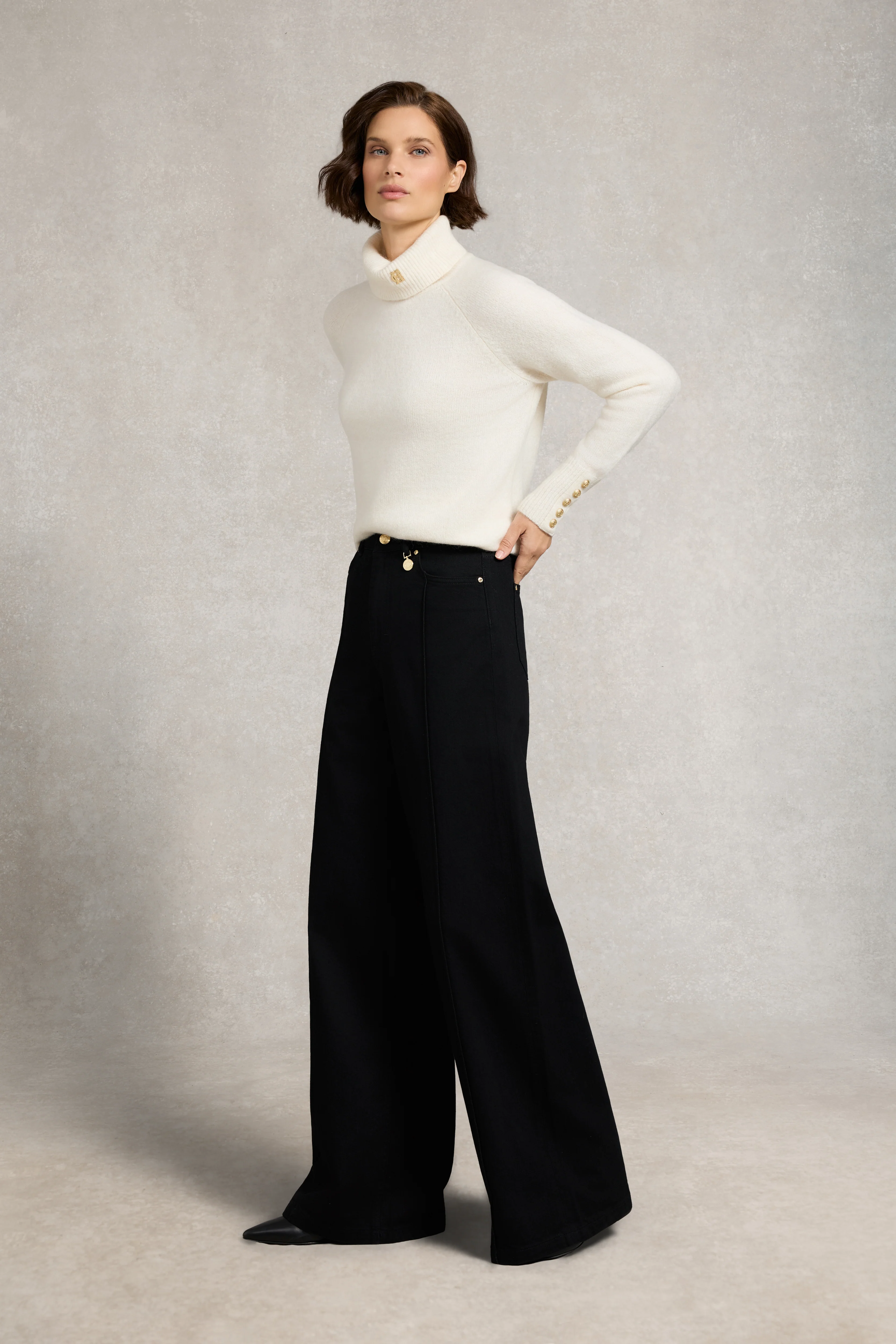 Lily Wide Leg Jean (Black) - Image 2