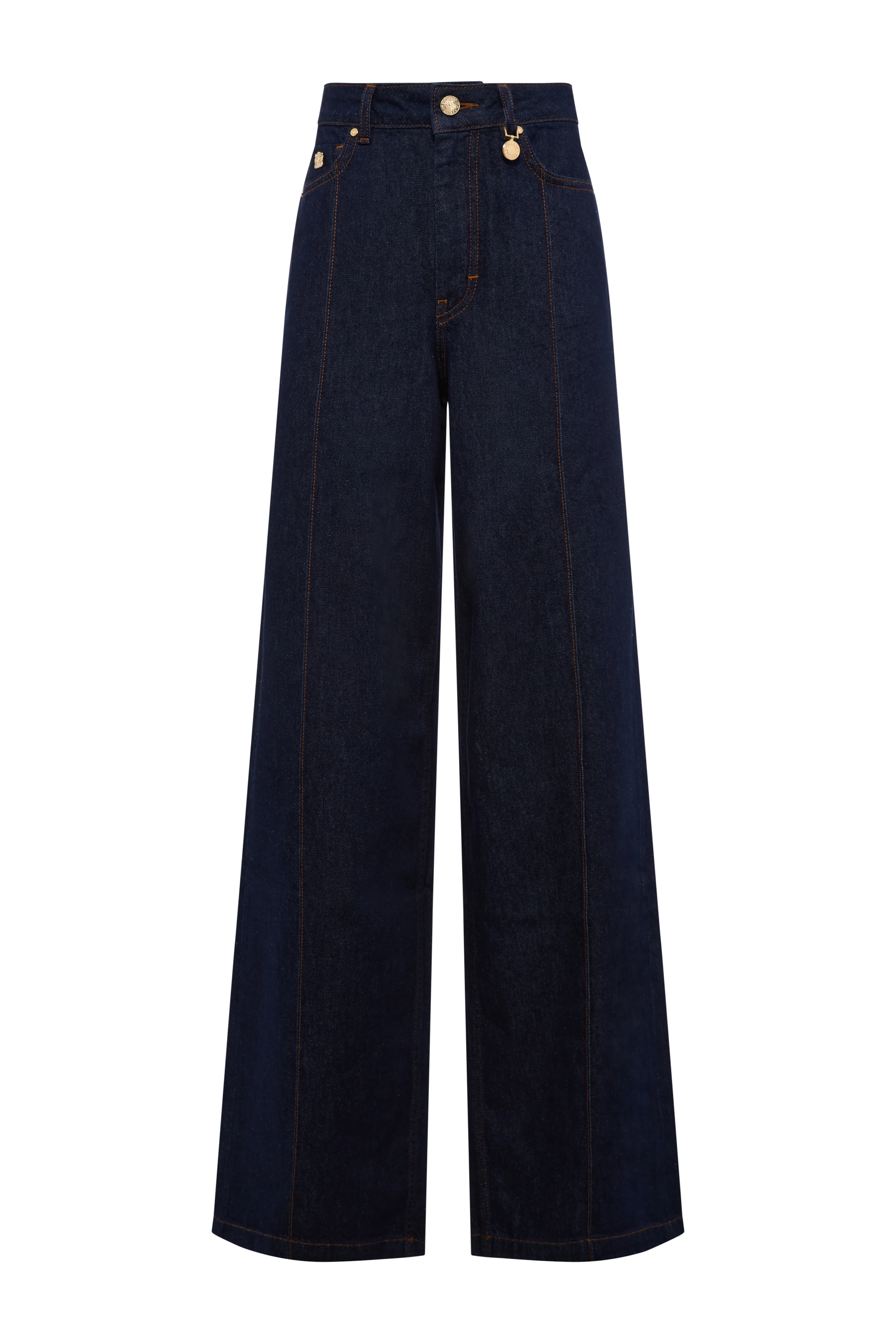 Lily Wide Leg Jean (Clean Indigo) - Image 4