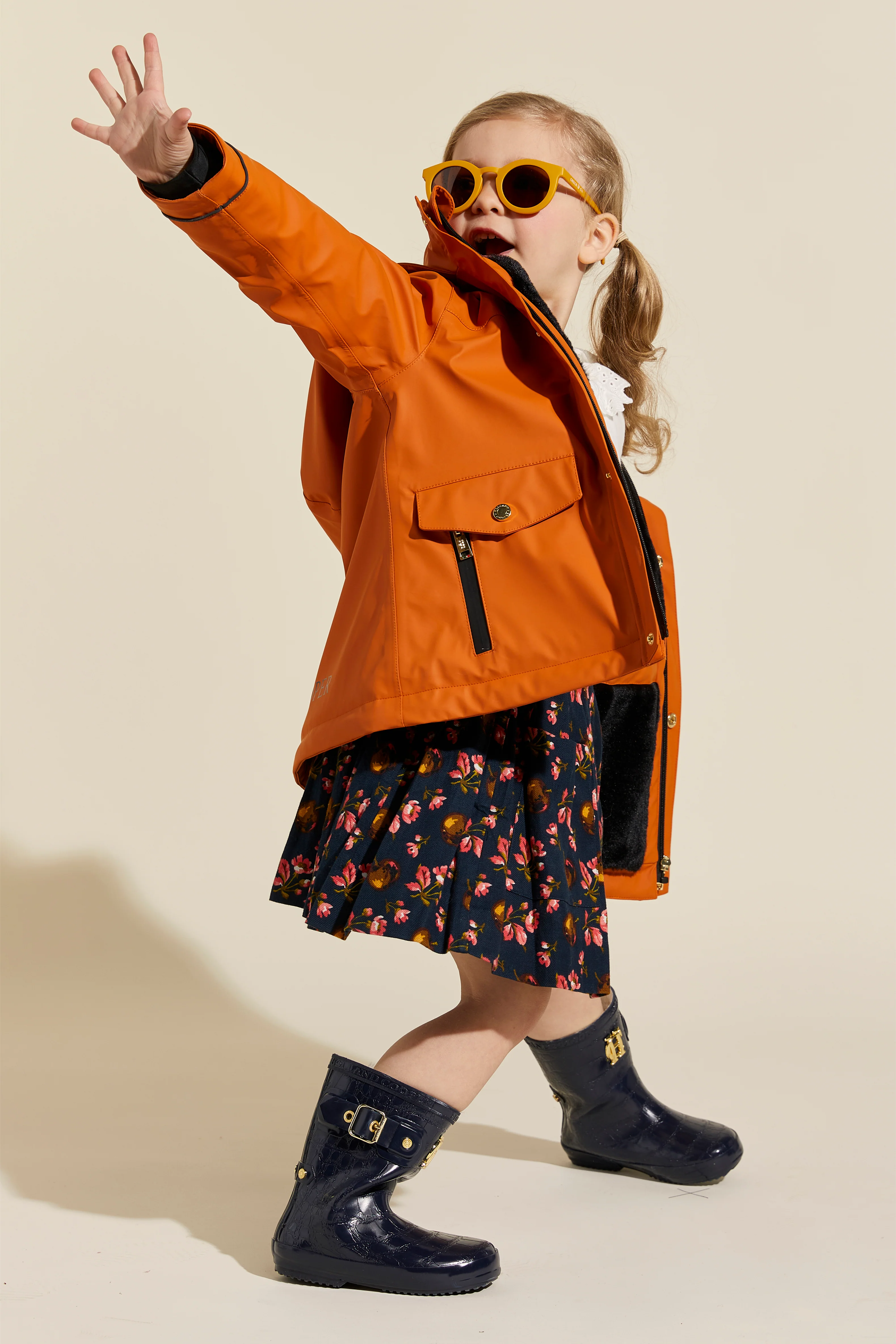 Little Sherpa Rain Mac (Firecracker) - Image 6