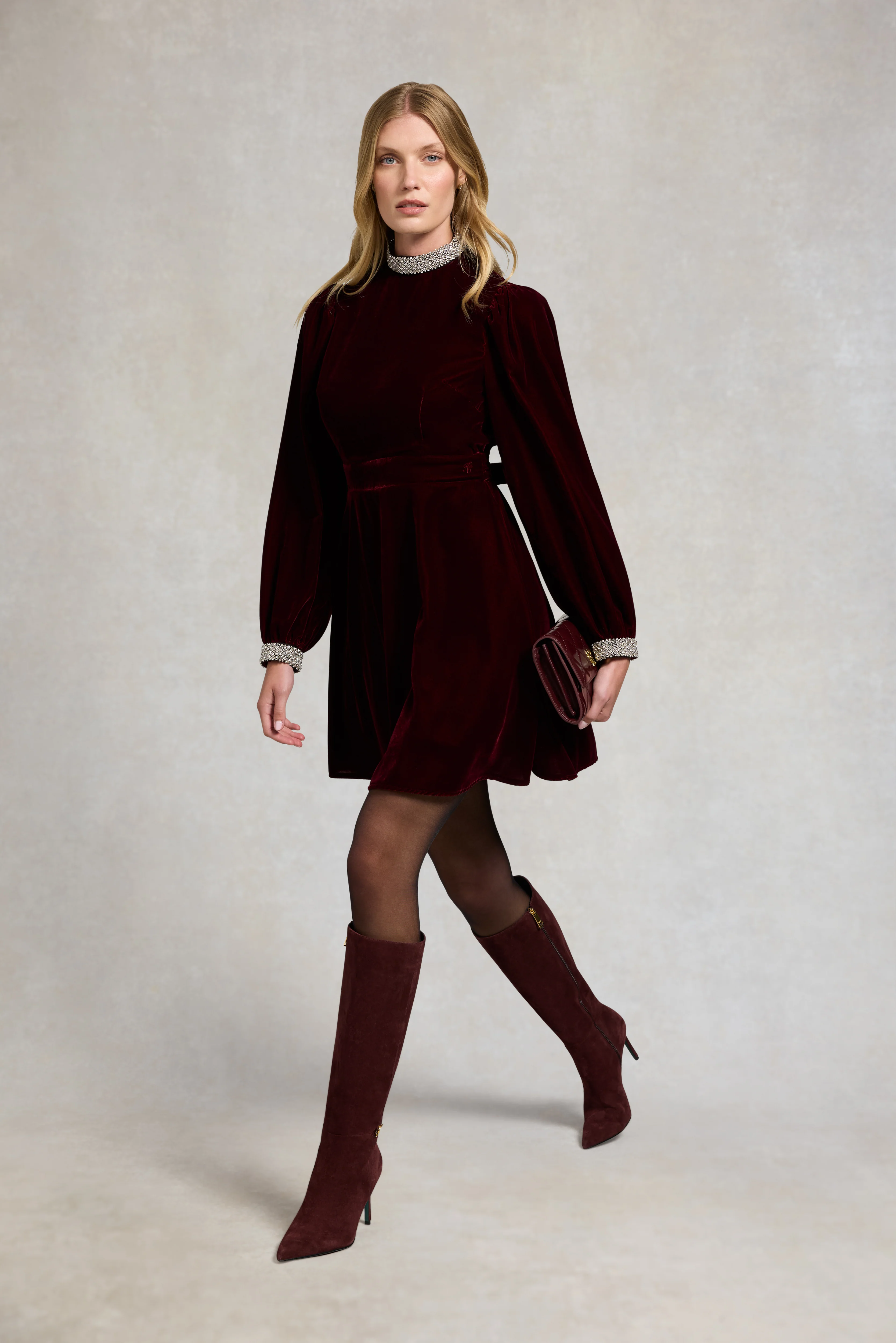 London Heel Boot (Oxblood Suede) - Image 8