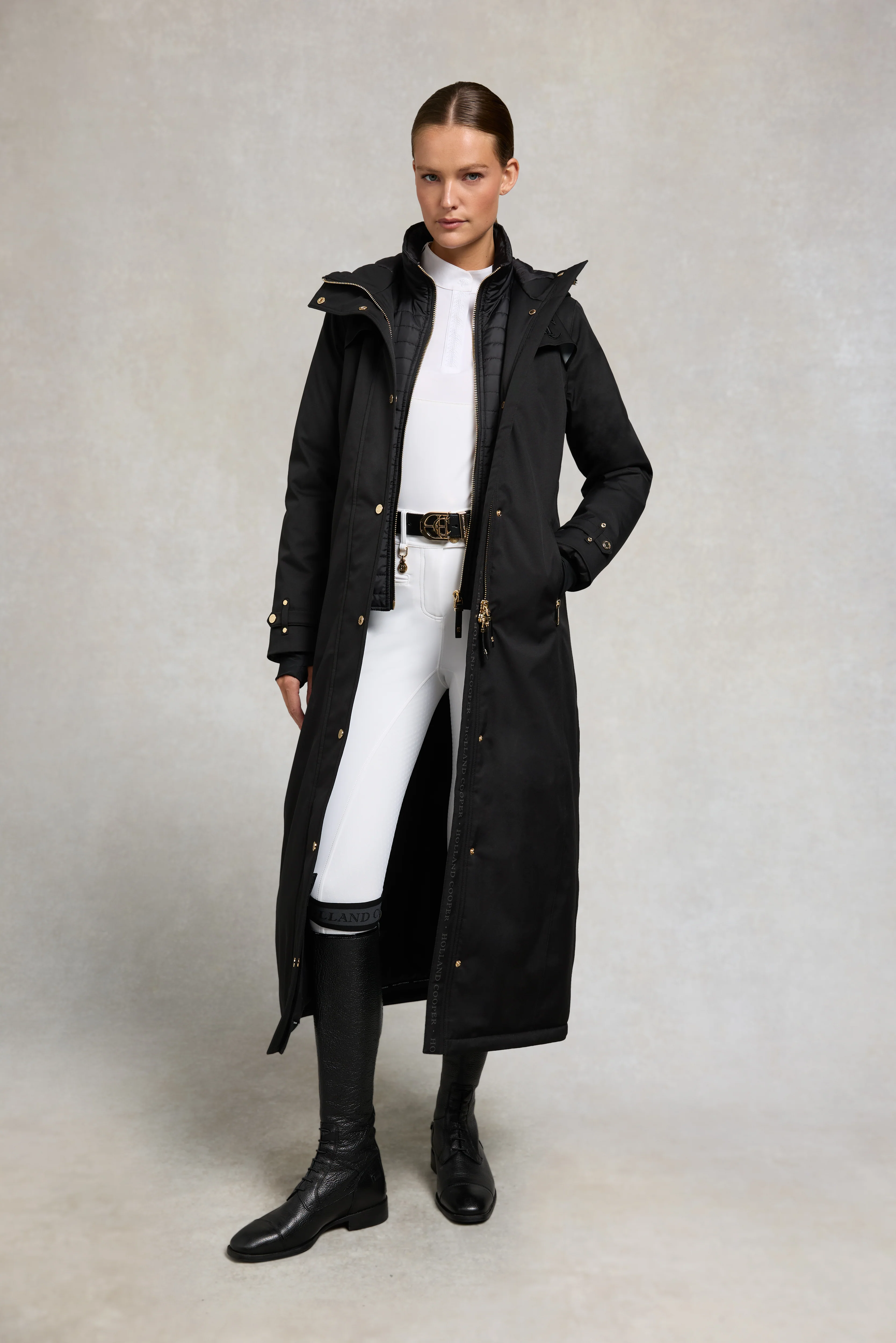 Longline Training Coat (Black) - Image 3