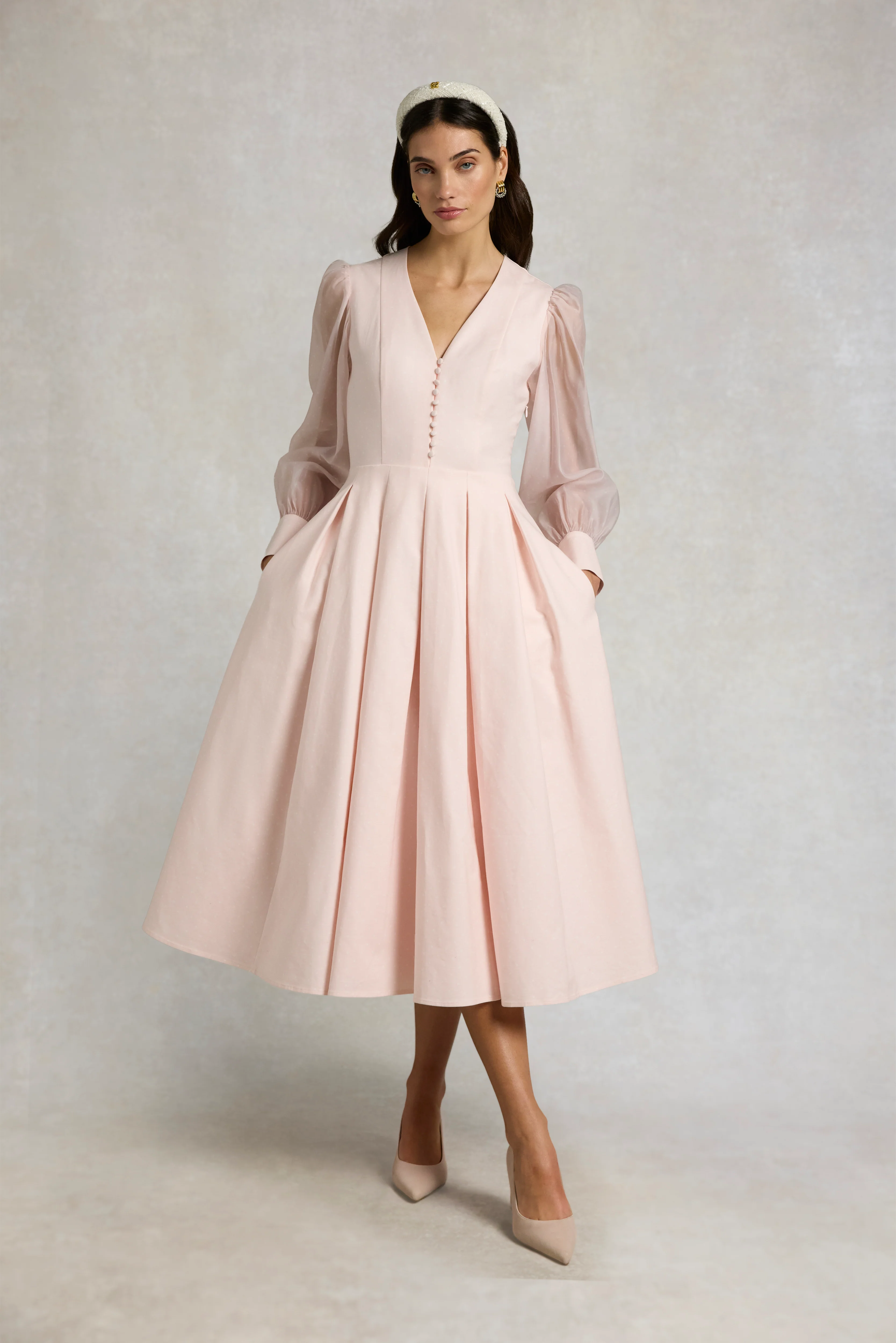 Lucie Dress (Blush Polka Dot) - Image 11