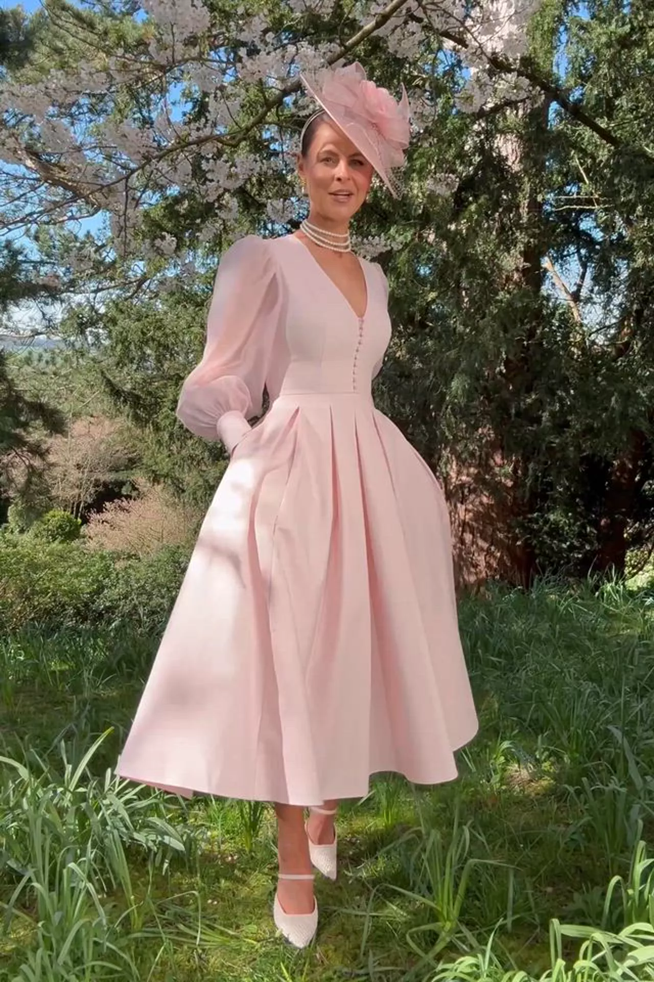 Lucie Dress (Blush Polka Dot) - Image 5