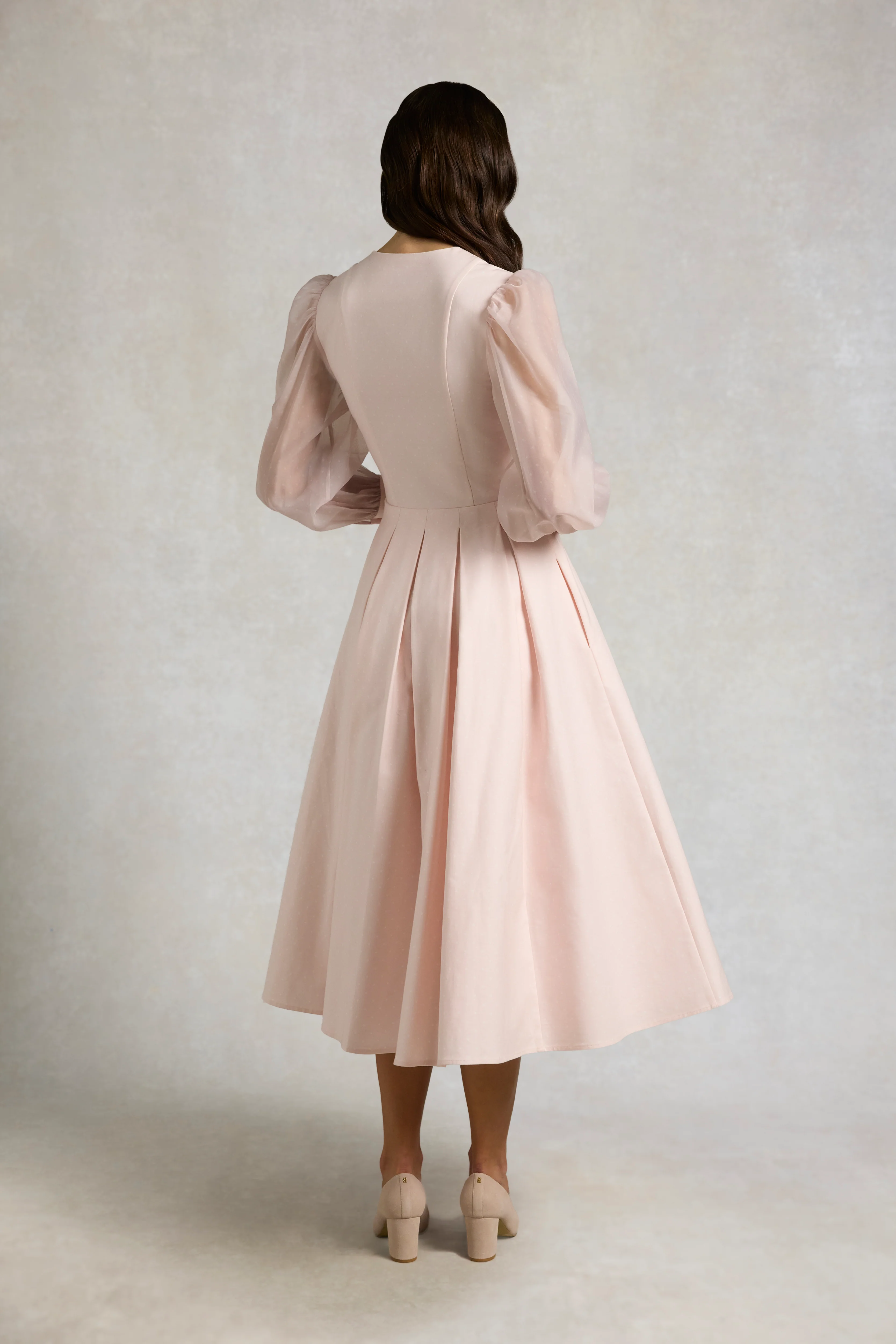 Lucie Dress (Blush Polka Dot) - Image 7