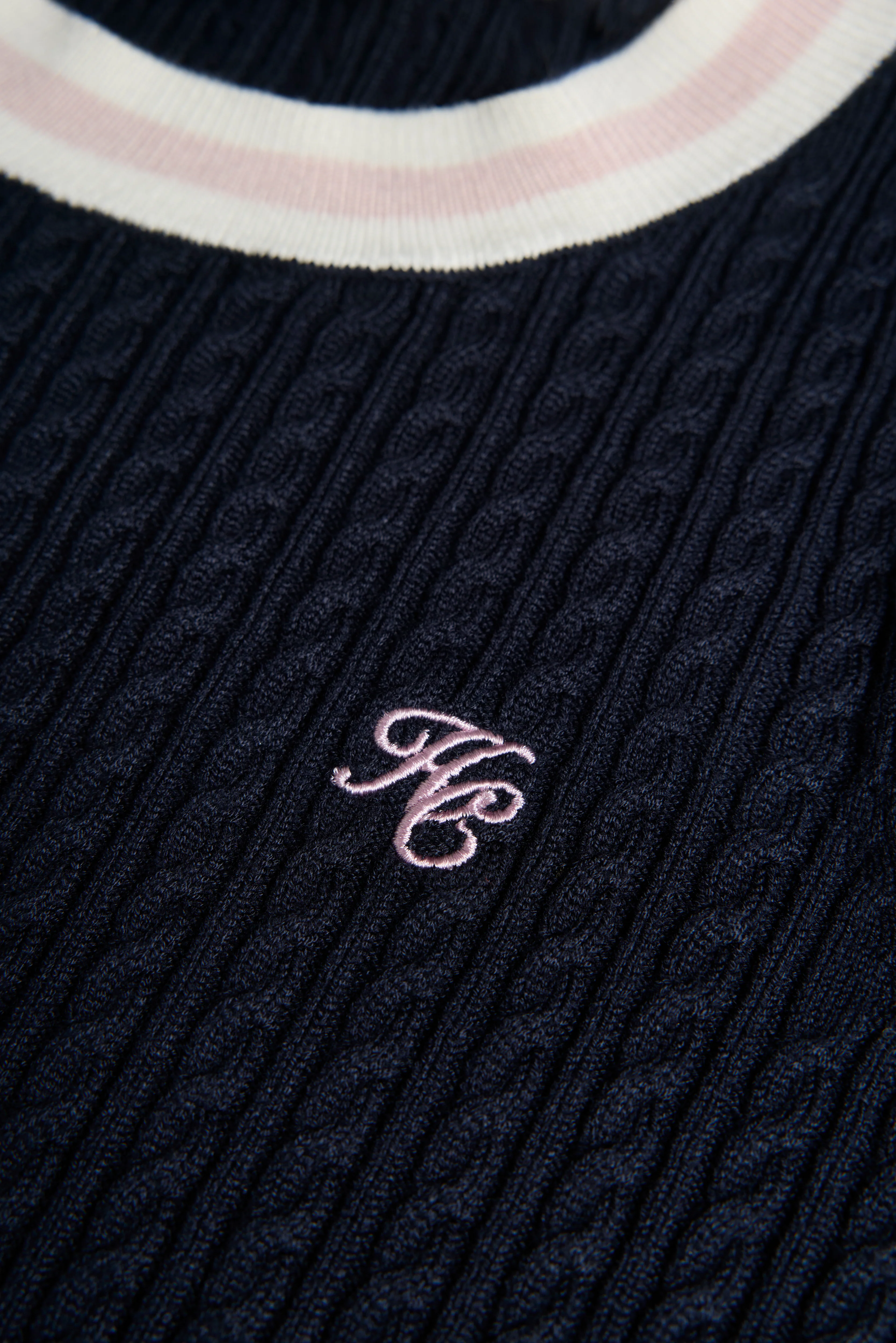 Lucy Crew Knit (Ink Navy Natural Pink) - Image 10