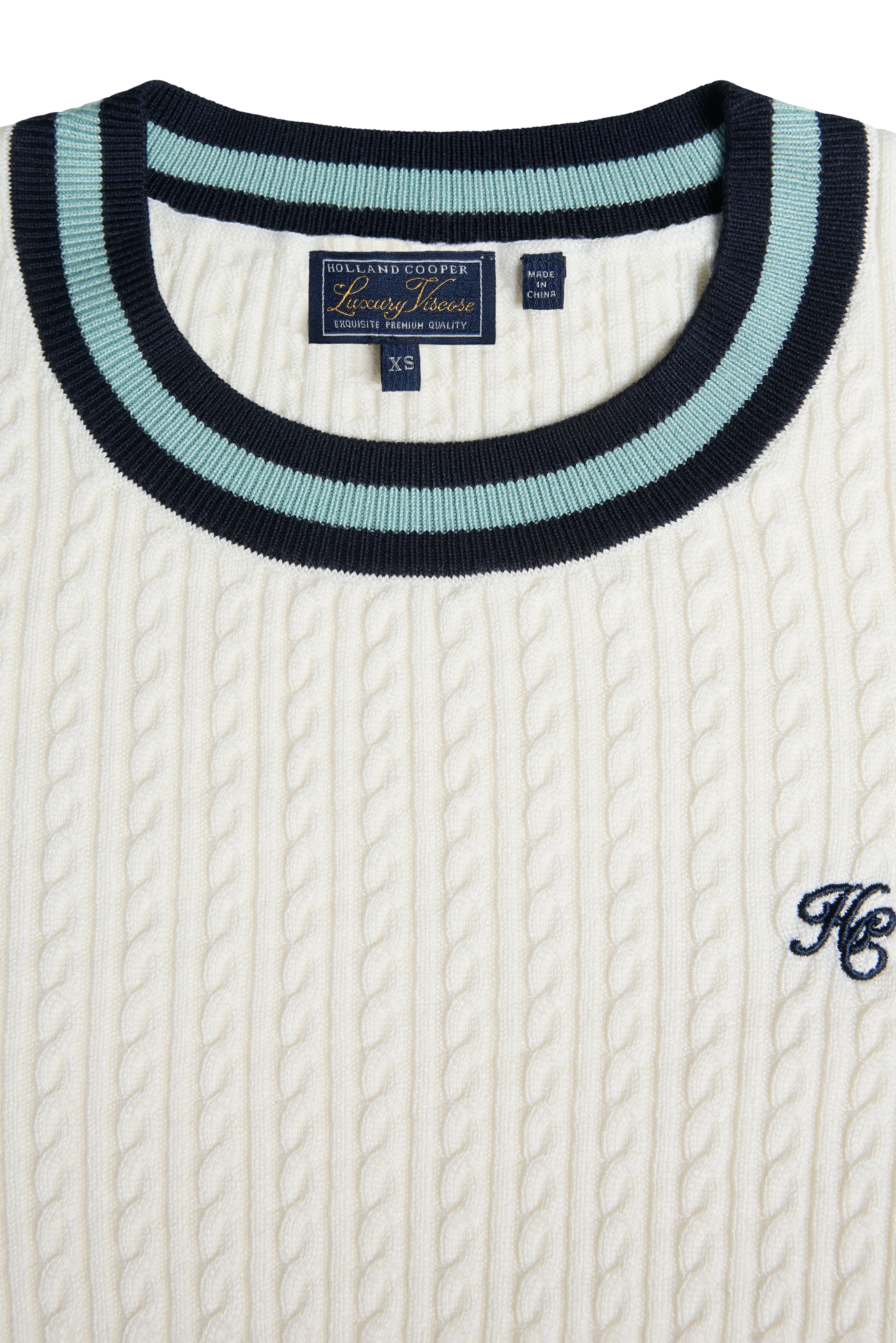 Lucy Crew Knit (Natural Ink Navy Sea Mist) - Image 7