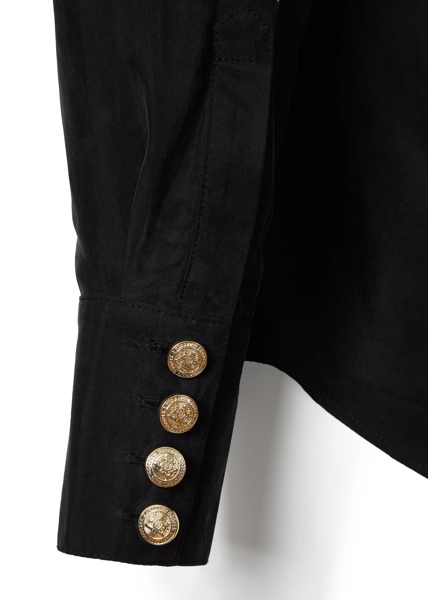 Luxury Cupro Shirt (Black) - Image 8