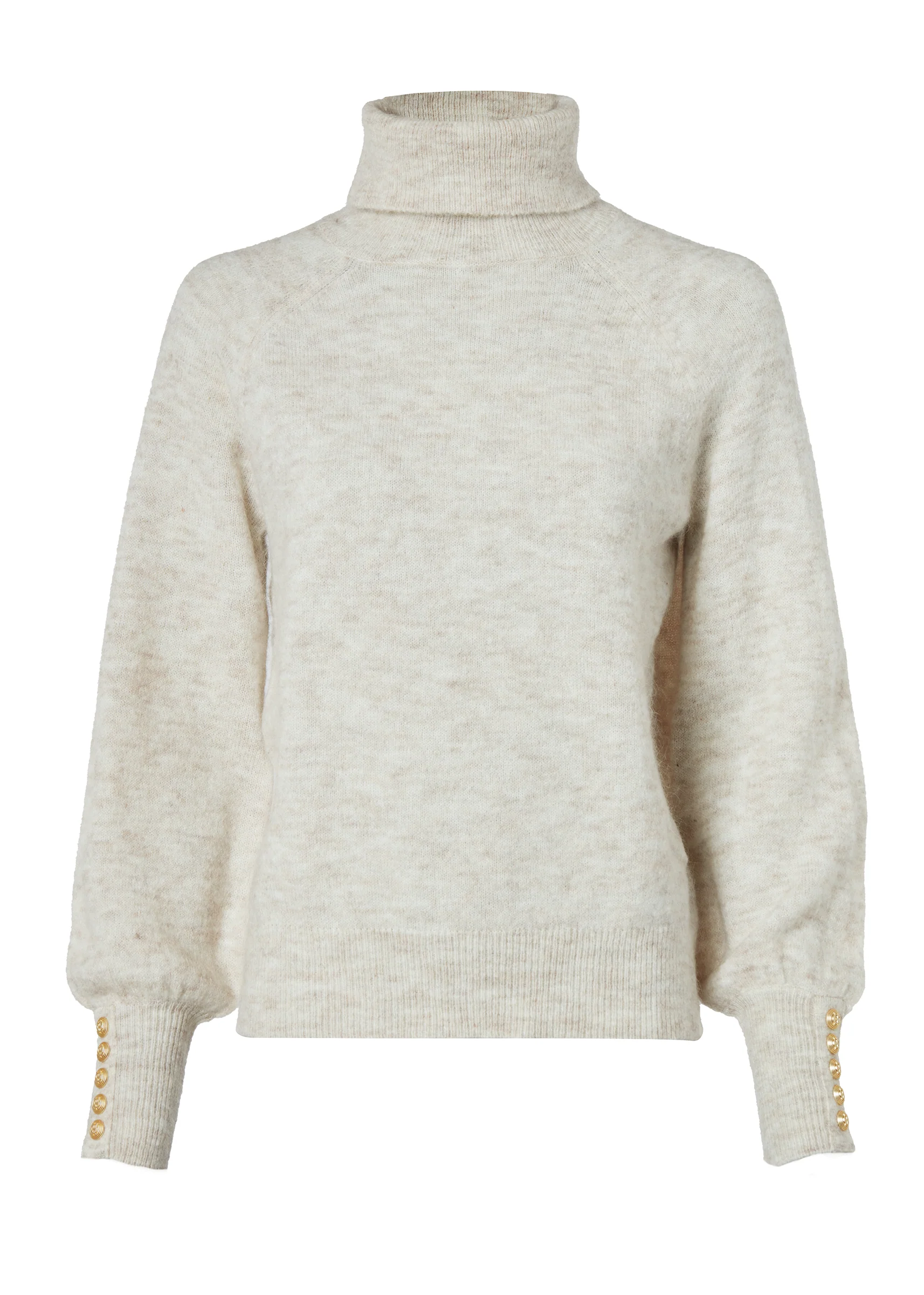 Maisie Roll Neck Knit (Barley) - Image 4