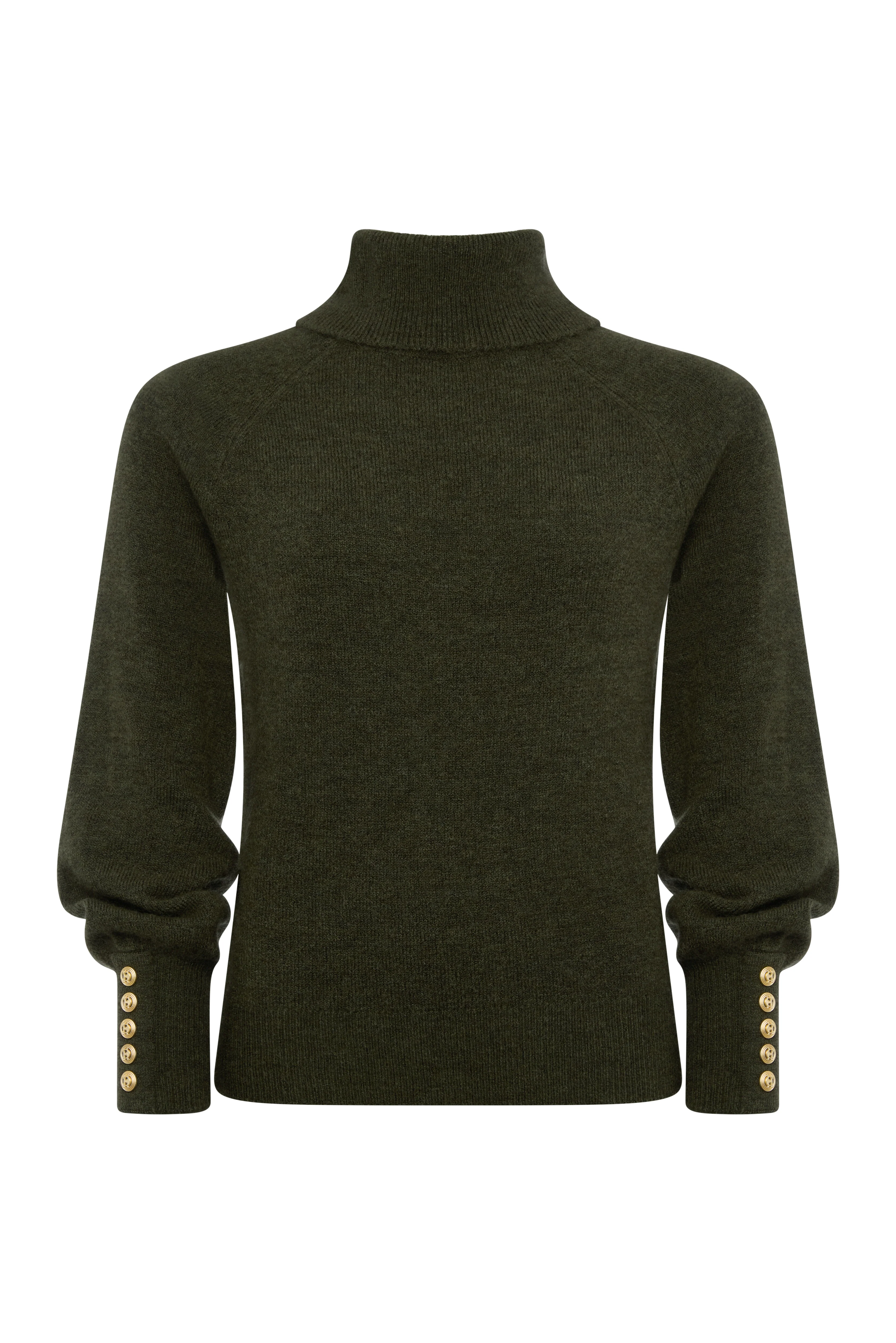 Maisie Roll Neck Knit (Forest Green) - Image 4