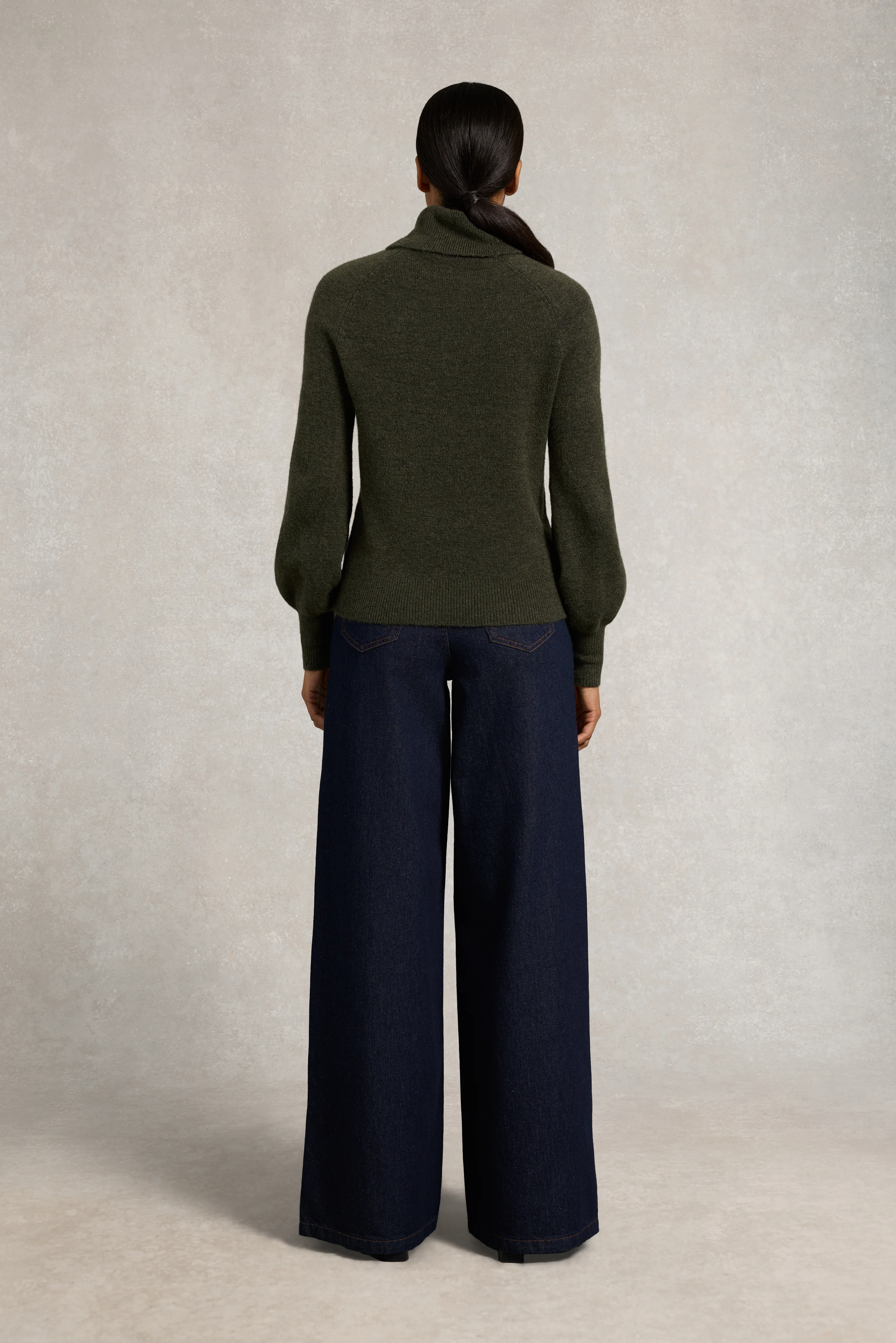 Maisie Roll Neck Knit (Forest Green) - Image 5