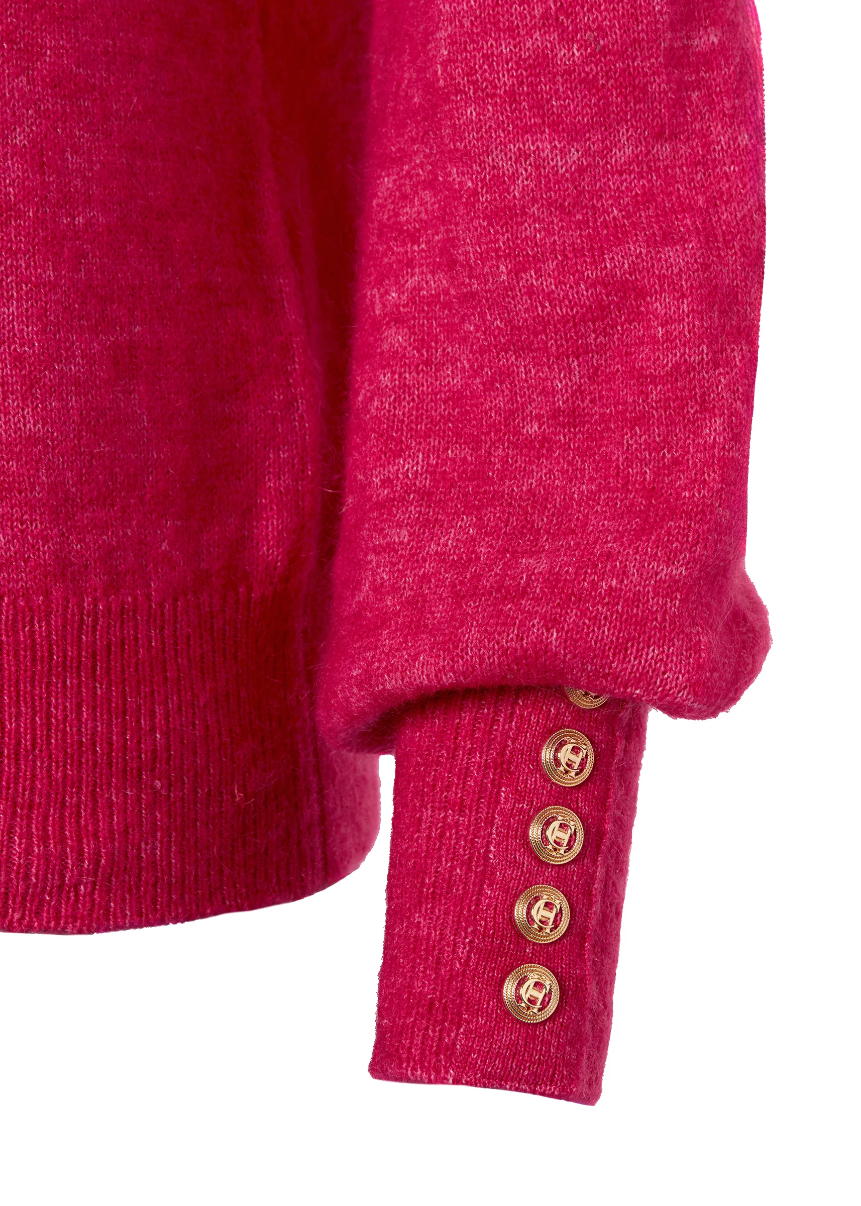 Maisie Roll Neck Knit (Fuchsia) - Image 7