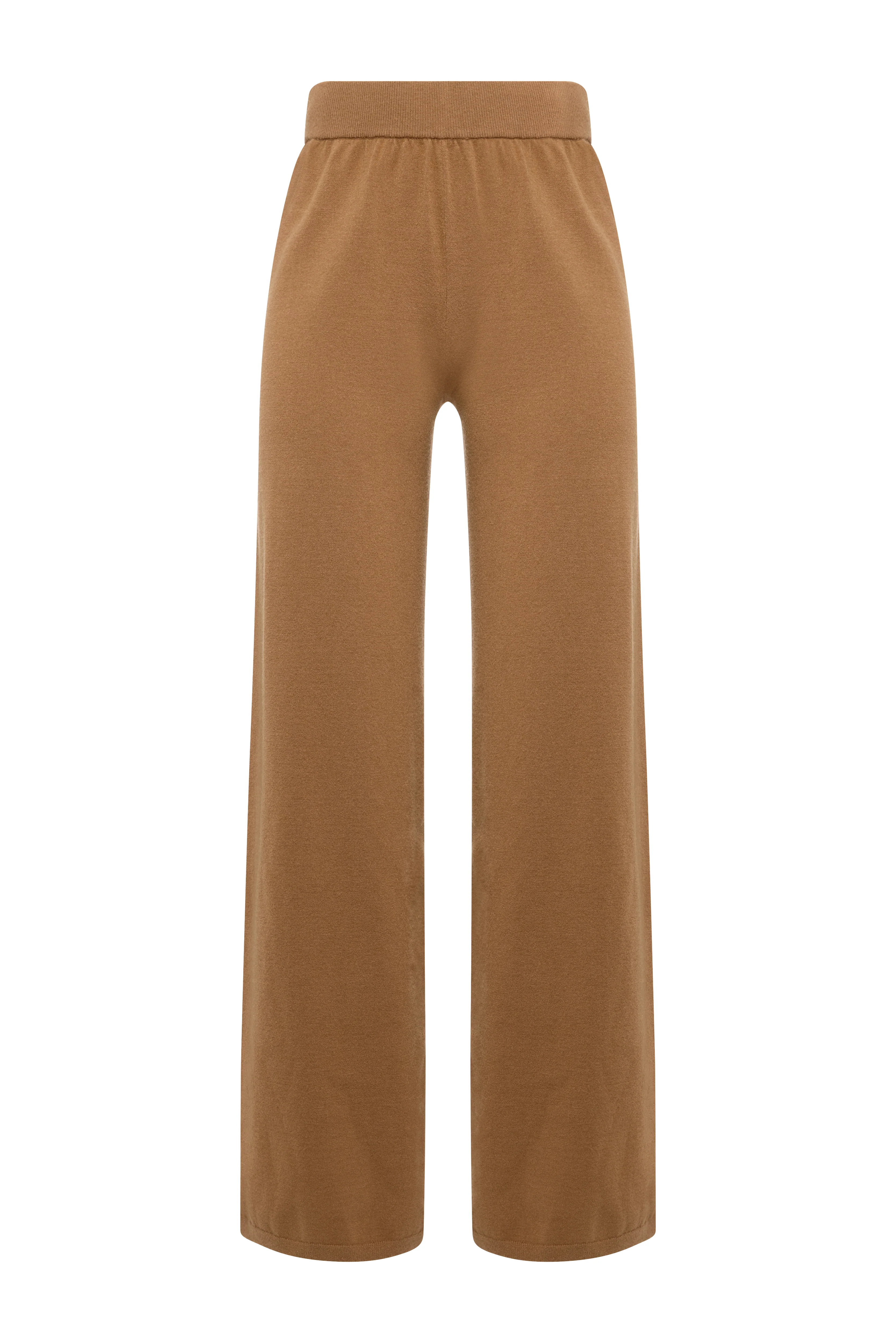 Maria Knitted Wide Leg Pant (Caramel) - Image 6