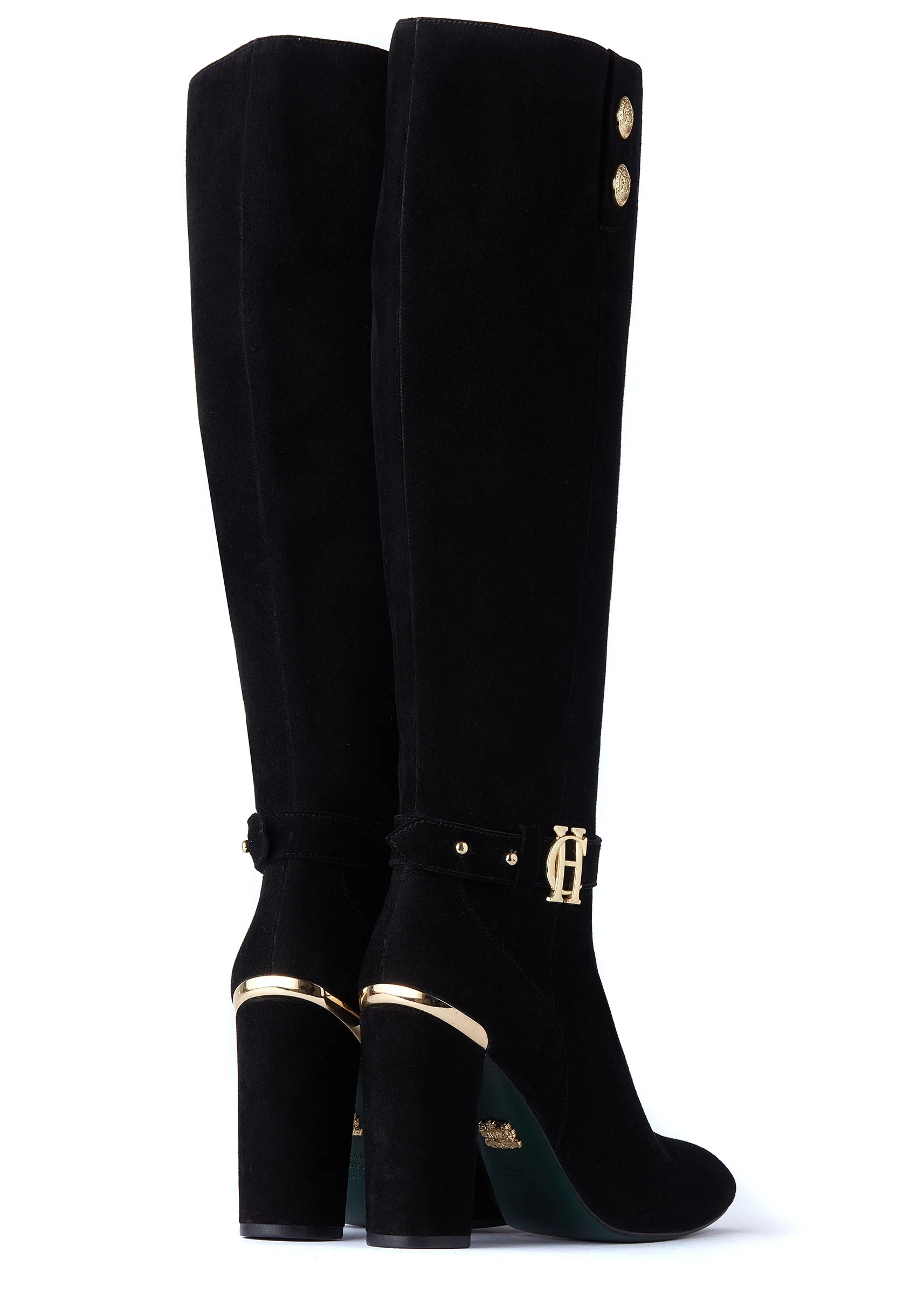 Marlborough Knee Boot (Black) - Image 9