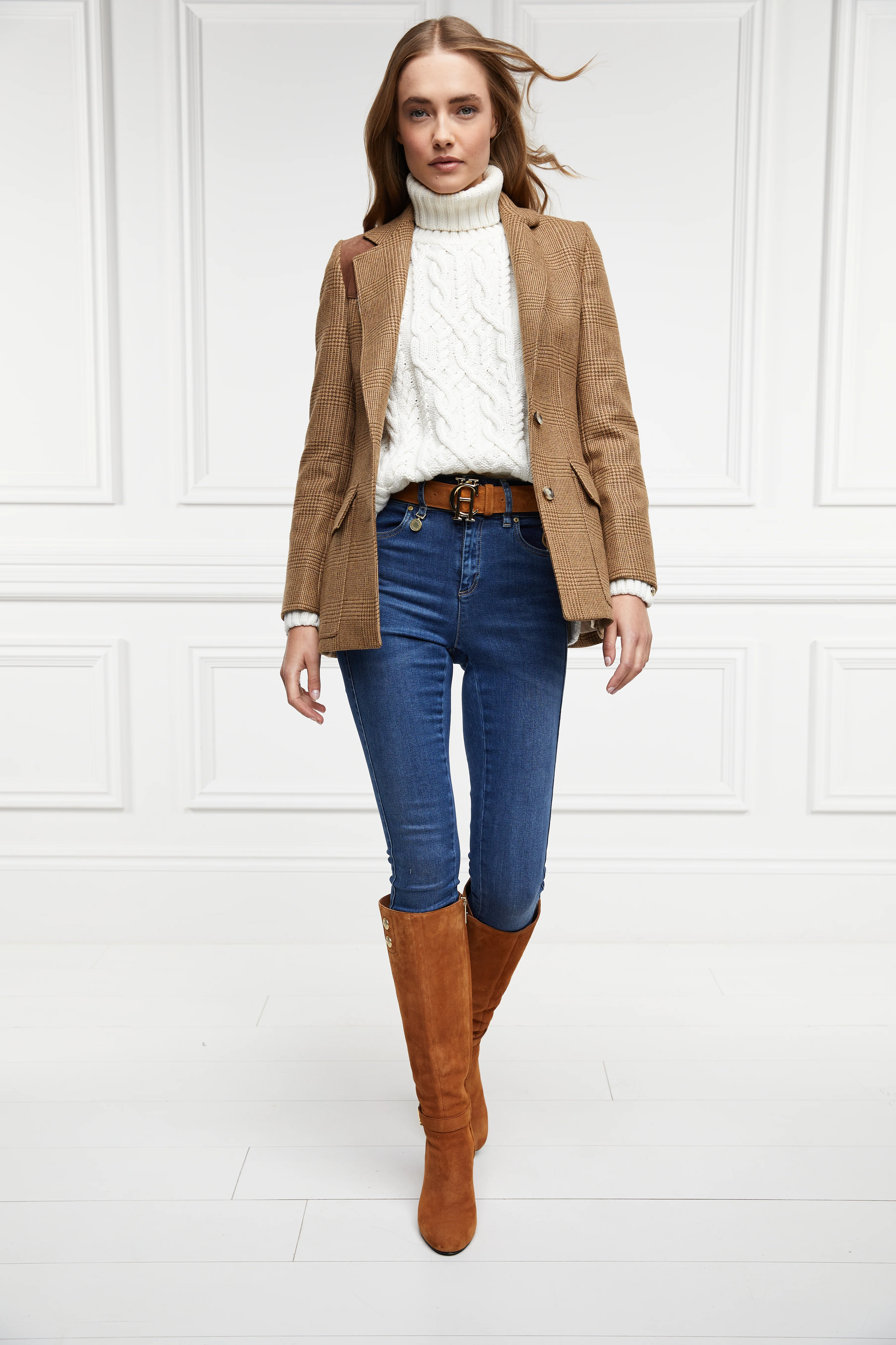 Marlborough Knee Boot (Tan) - Image 9