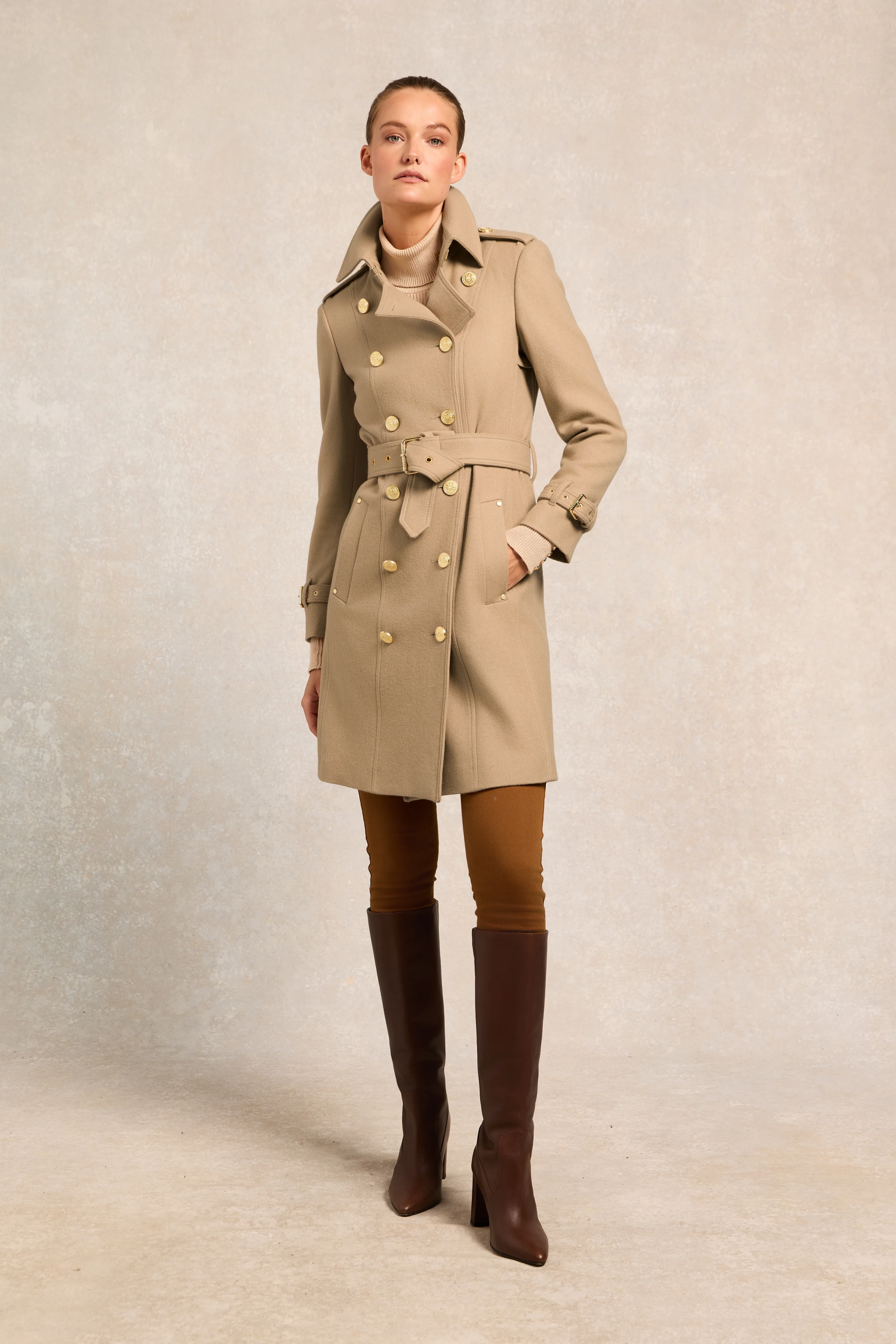Marlborough Trench Coat (Camel) - Image 3