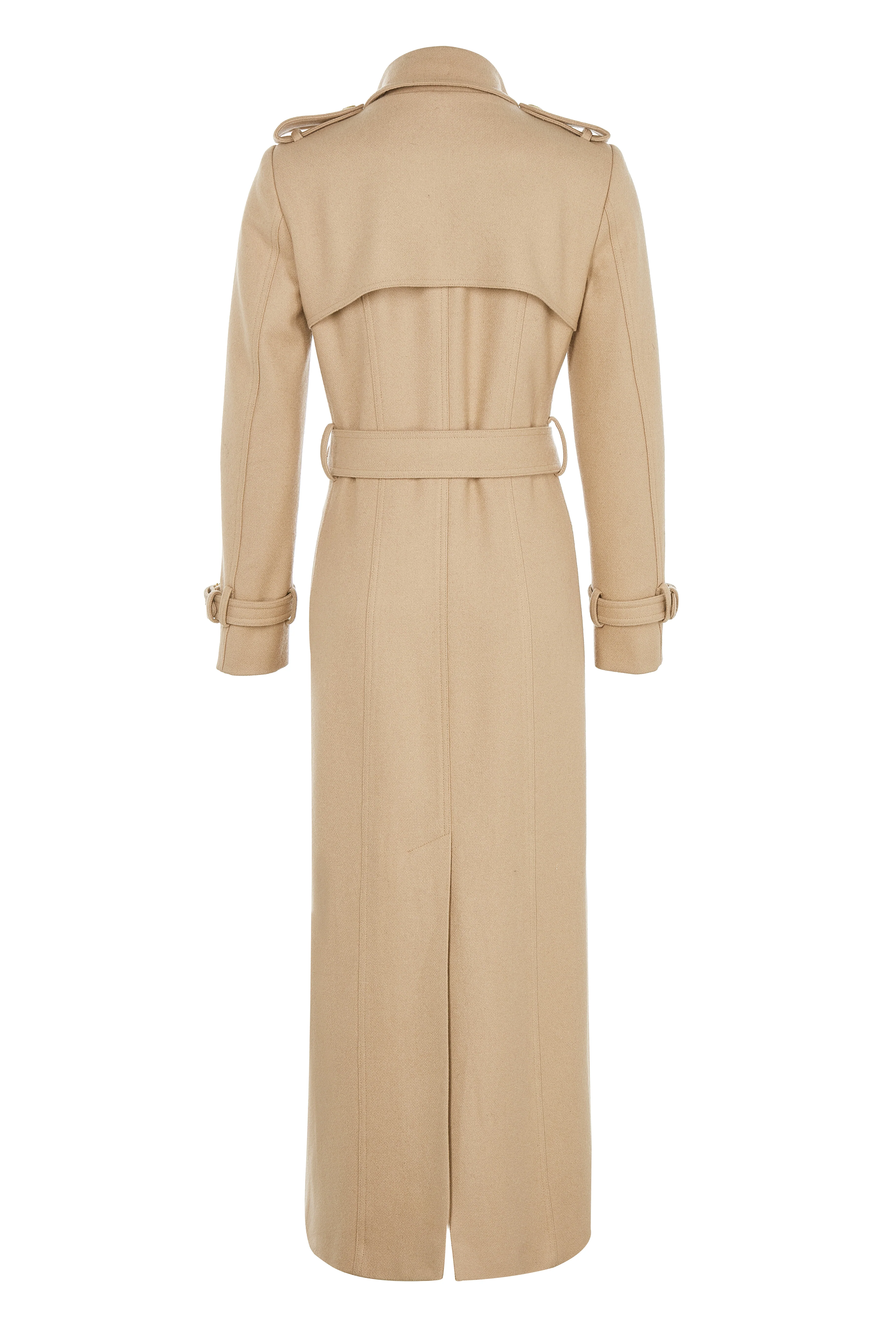 Full Length Marlborough Trench Coat (Camel) - Image 7