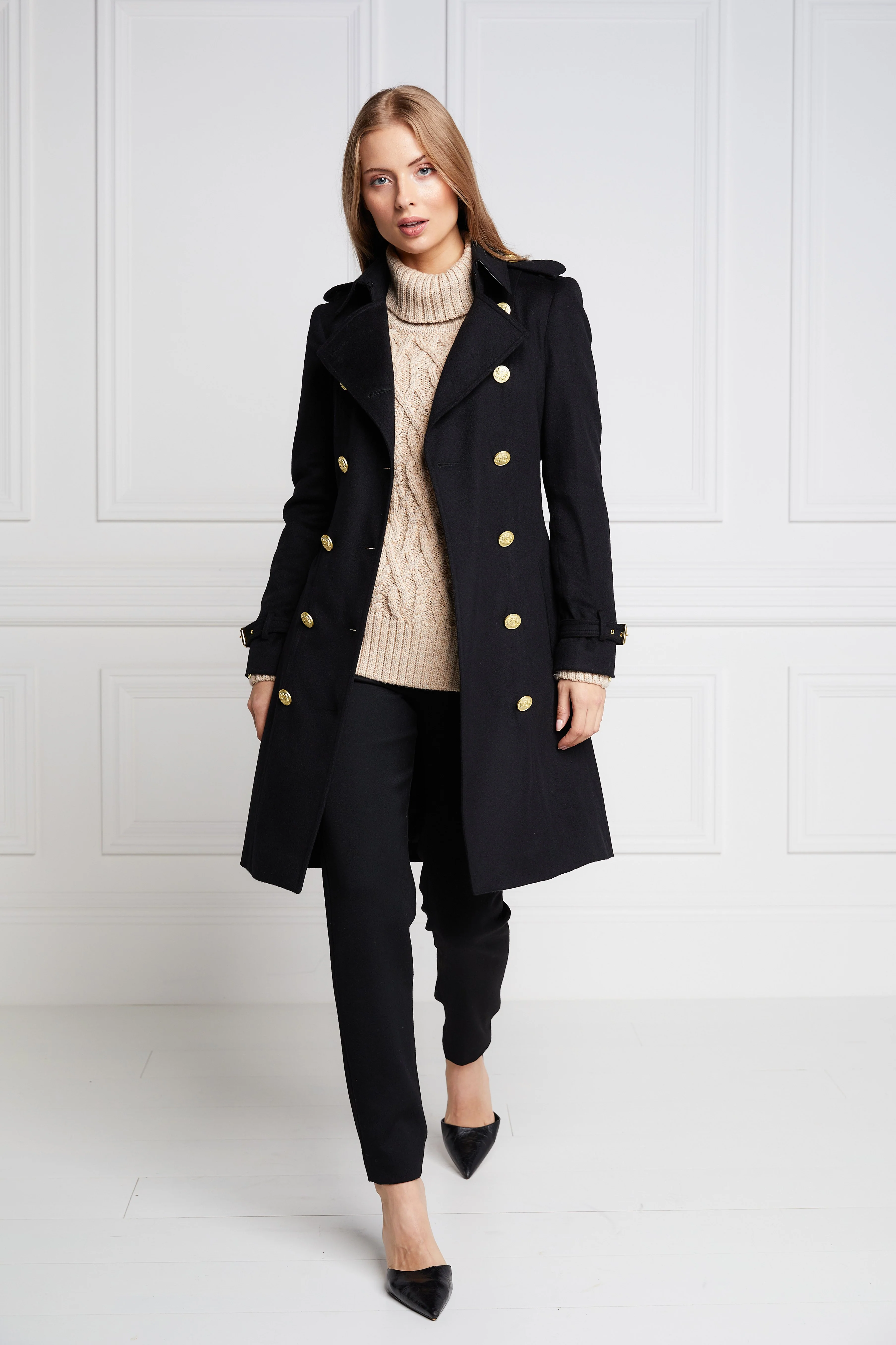 Marlborough Trench Coat (Soft Black) - Image 13