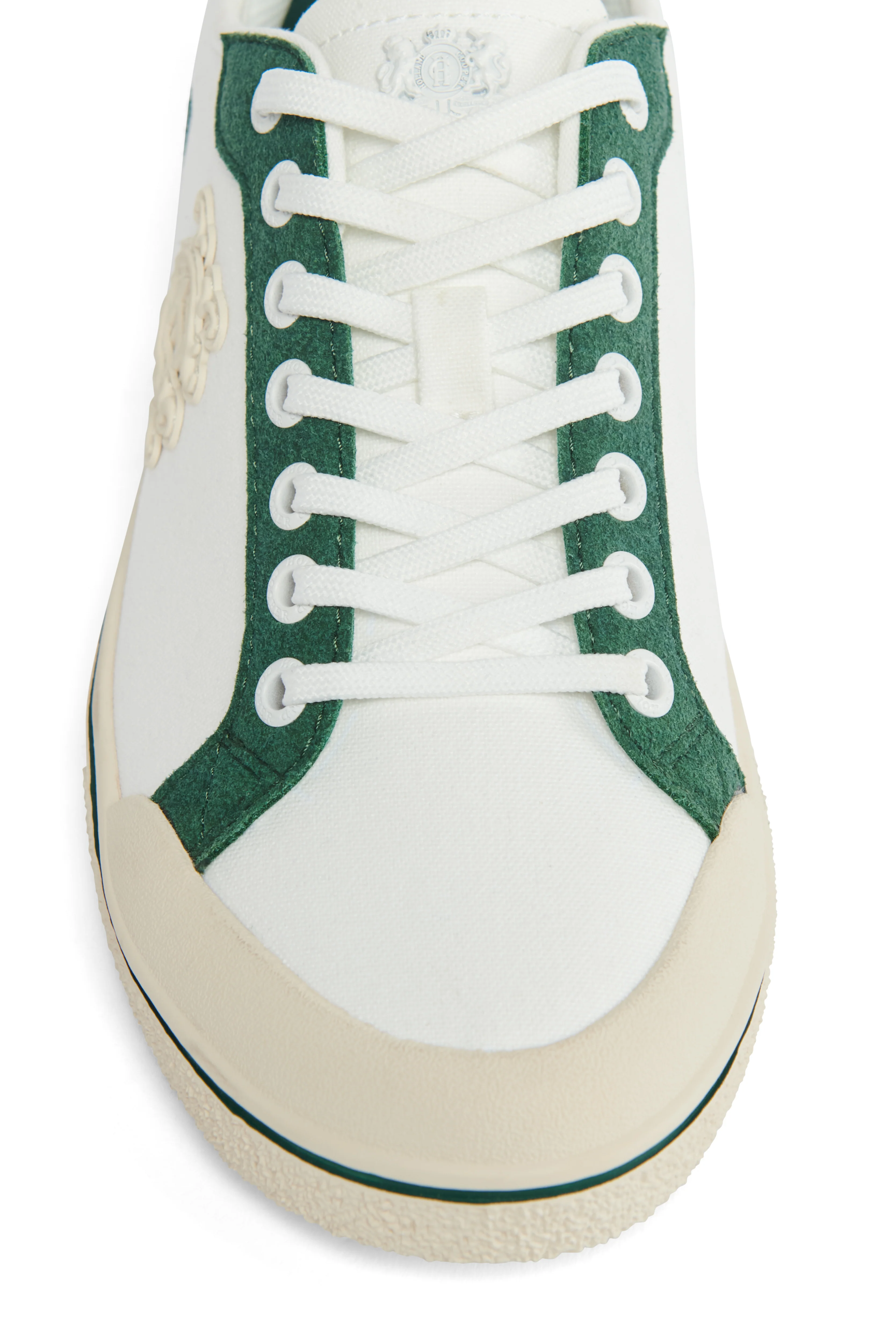 Mayfair Court Trainer (Off White Green) - Image 8