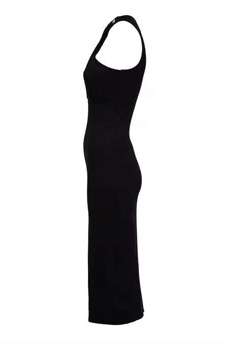 Mayfair Midi Dress (Black) - Image 5