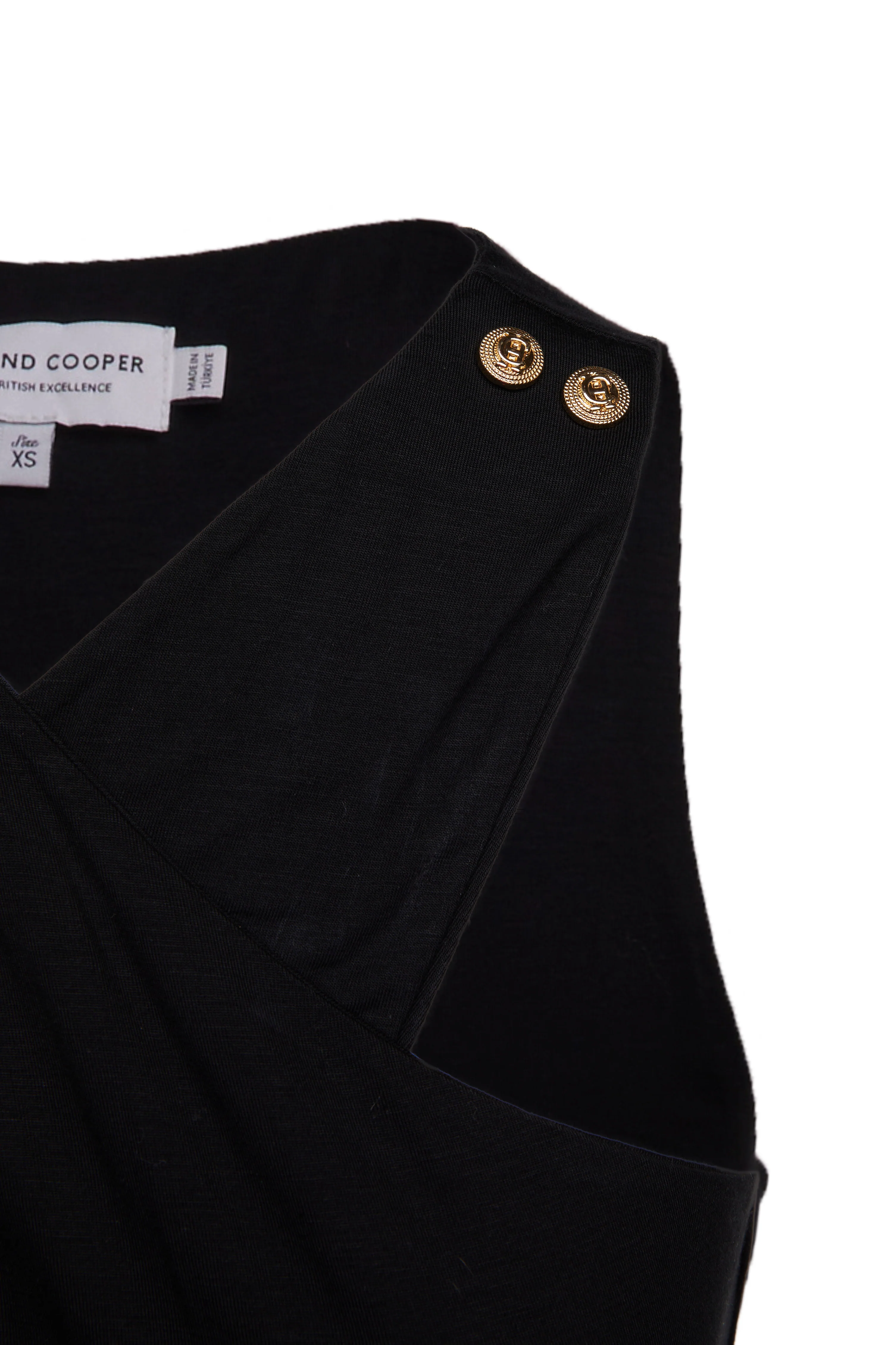 Mayfair Midi Dress (Black) - Image 8