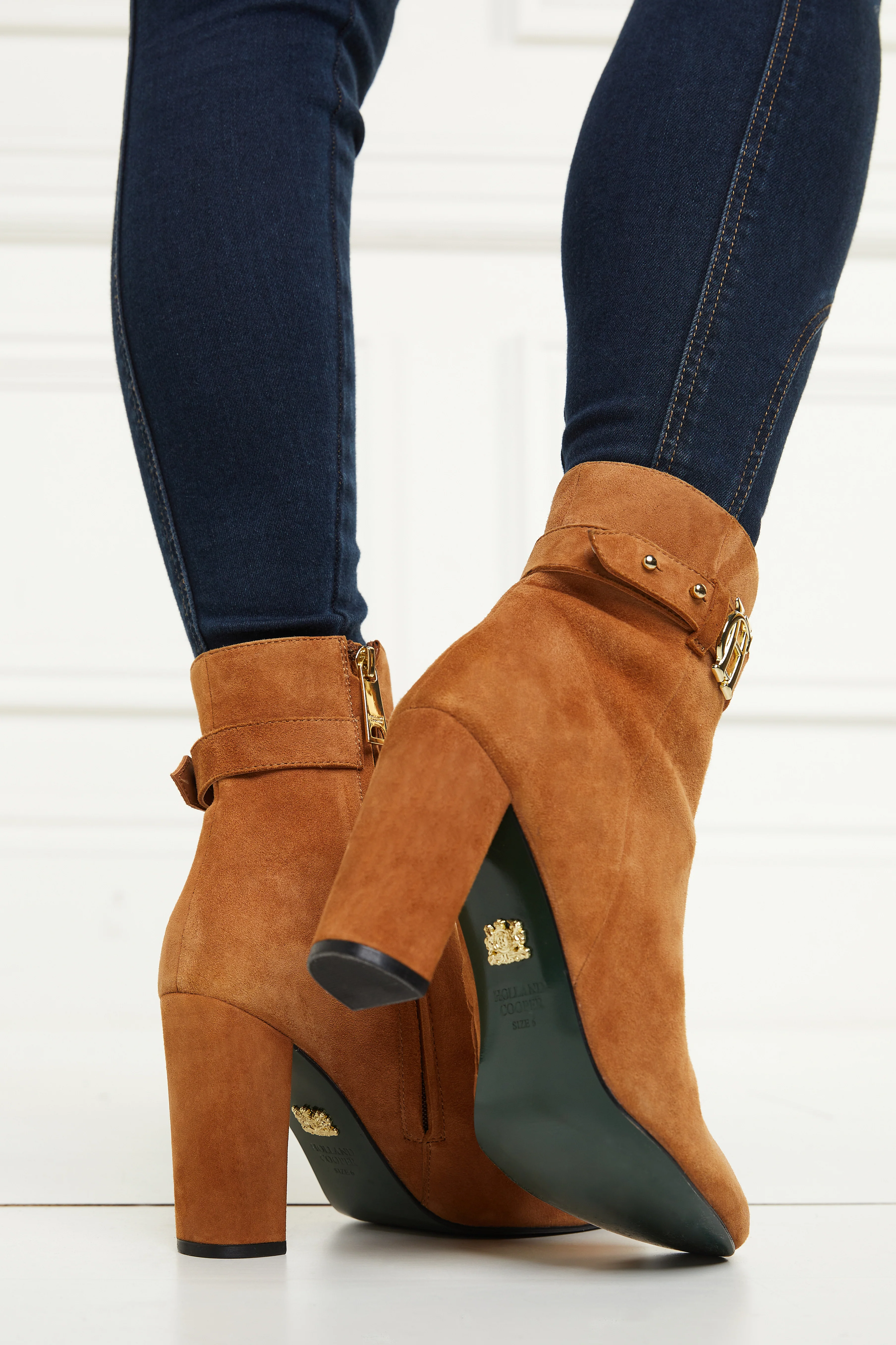Mayfair Suede Ankle Boot (Tan) - Image 5