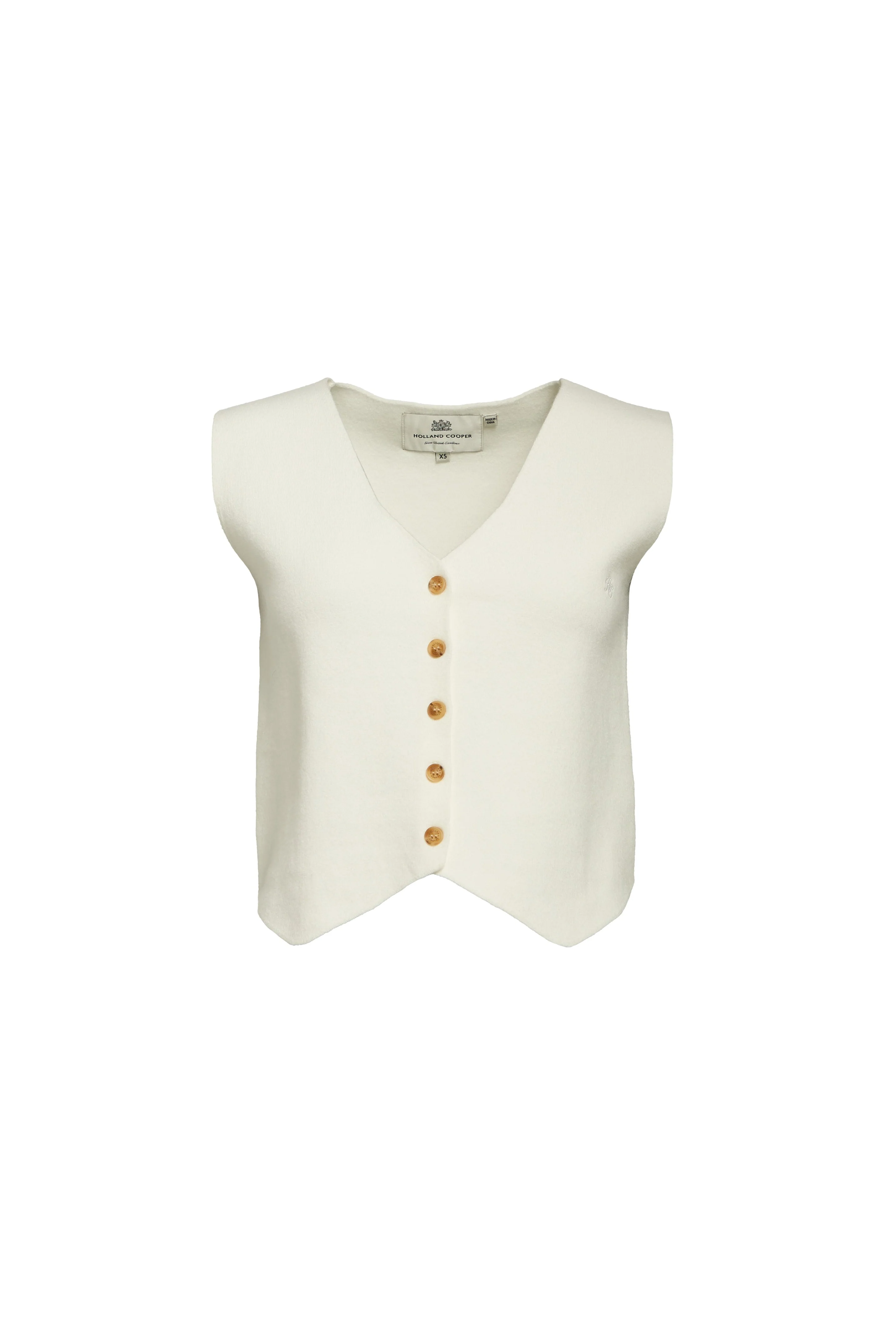 Melanie Knitted Waistcoat (Natural) - Image 4