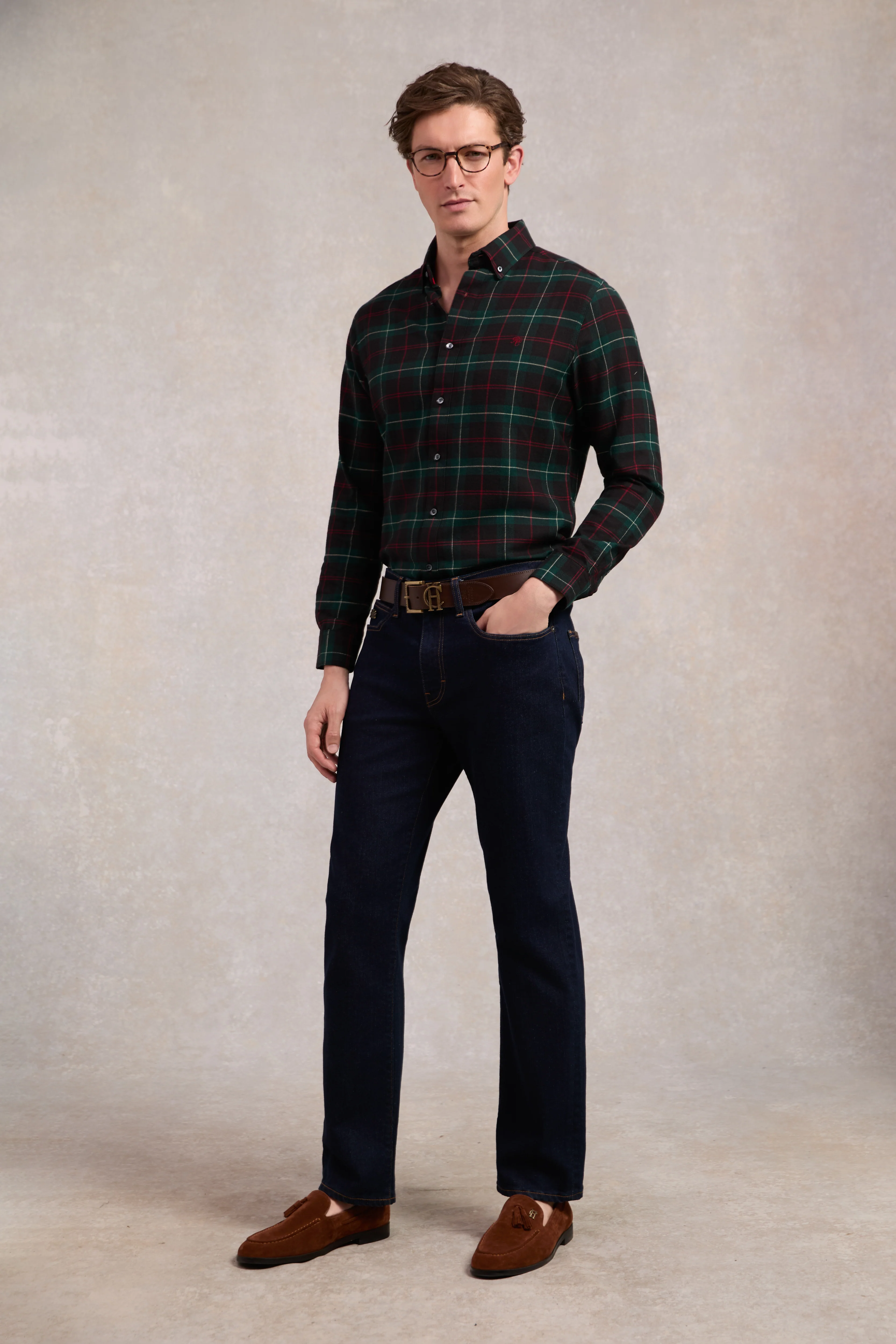 Men's Classic Button Down Shirt (Brushed Emerald) - Image 6