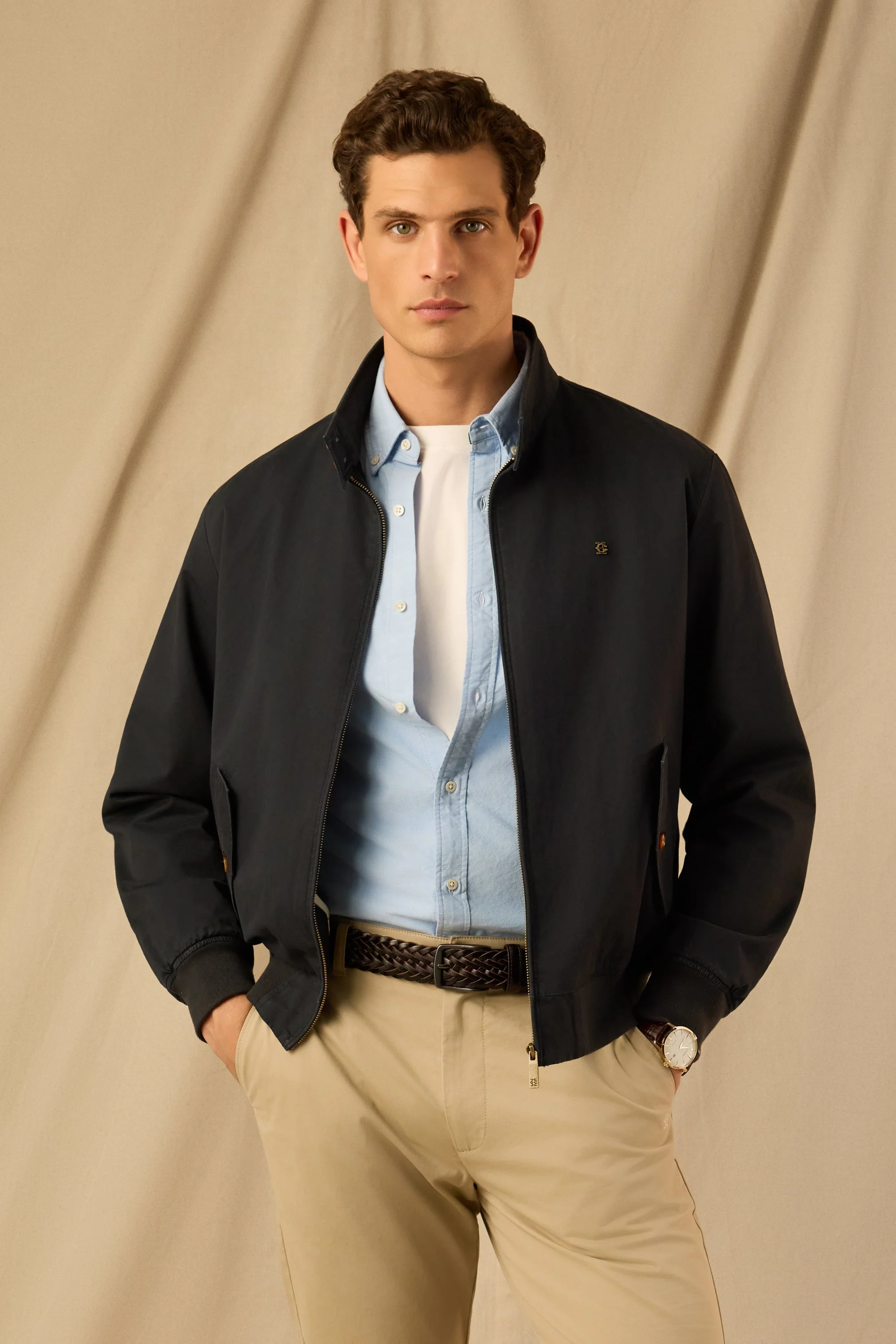 Men's Classic Harrington Jacket (Ink Navy)