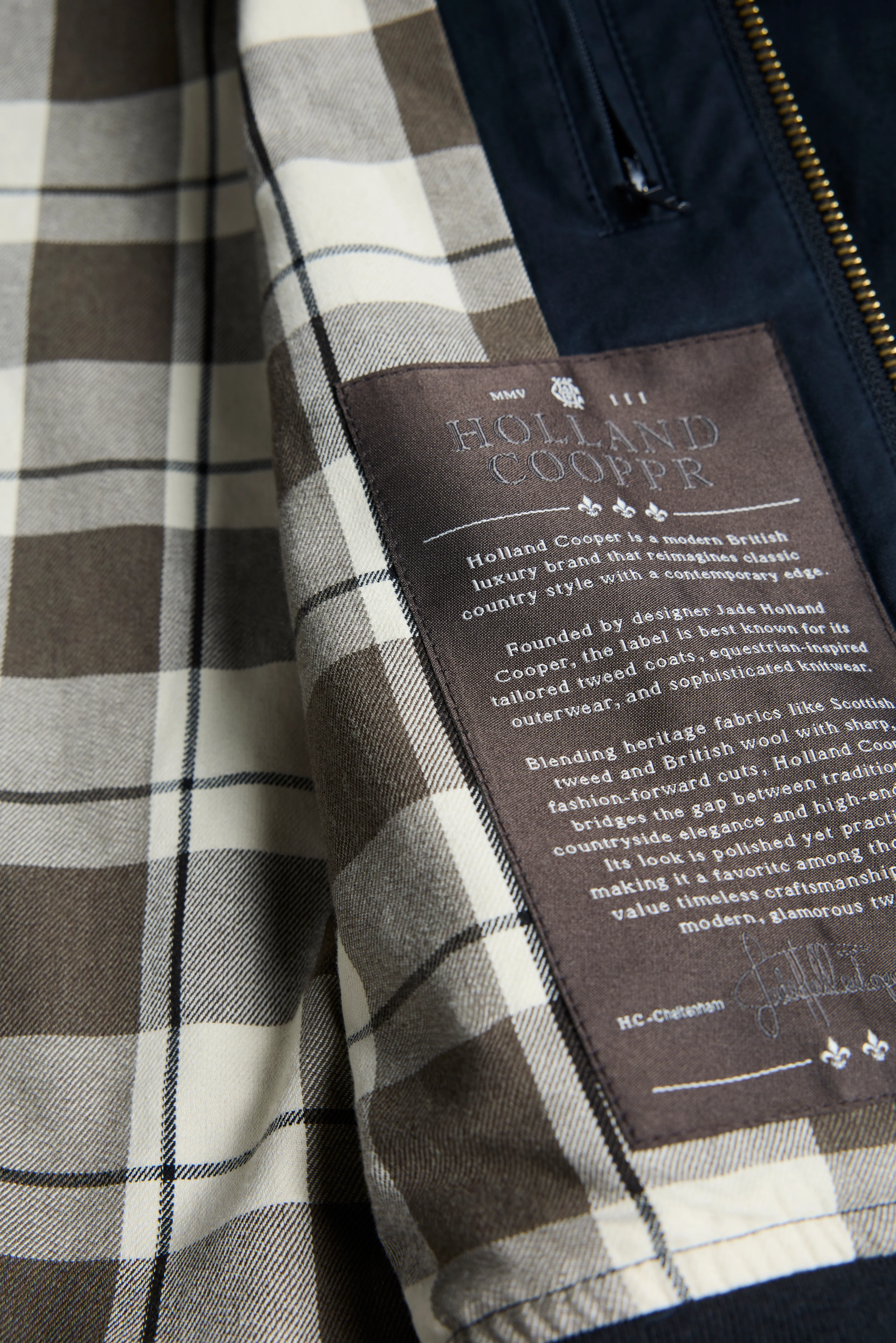 Men's Classic Harrington Jacket (Ink Navy) - Image 11