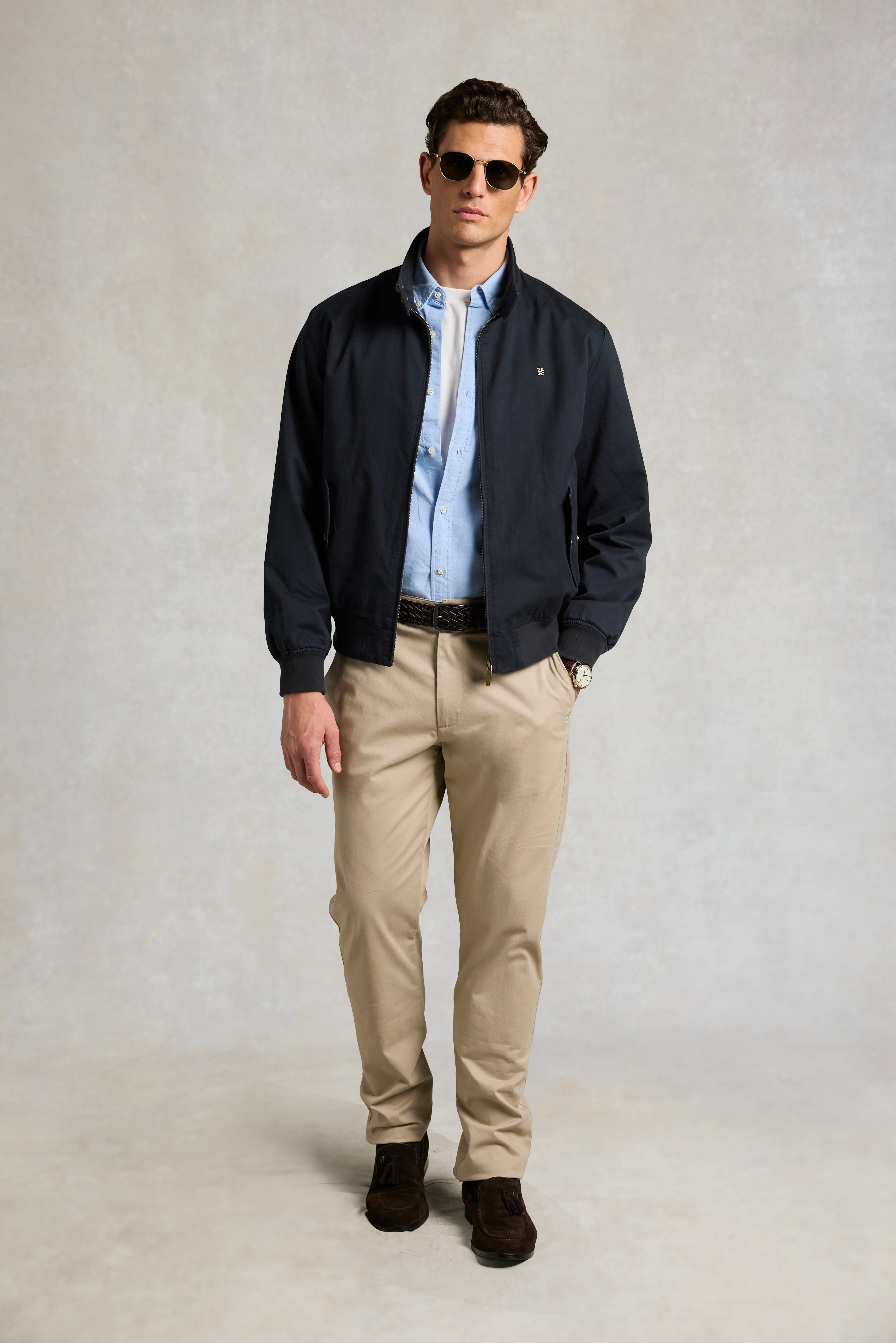 Men's Classic Harrington Jacket (Ink Navy) - Image 5