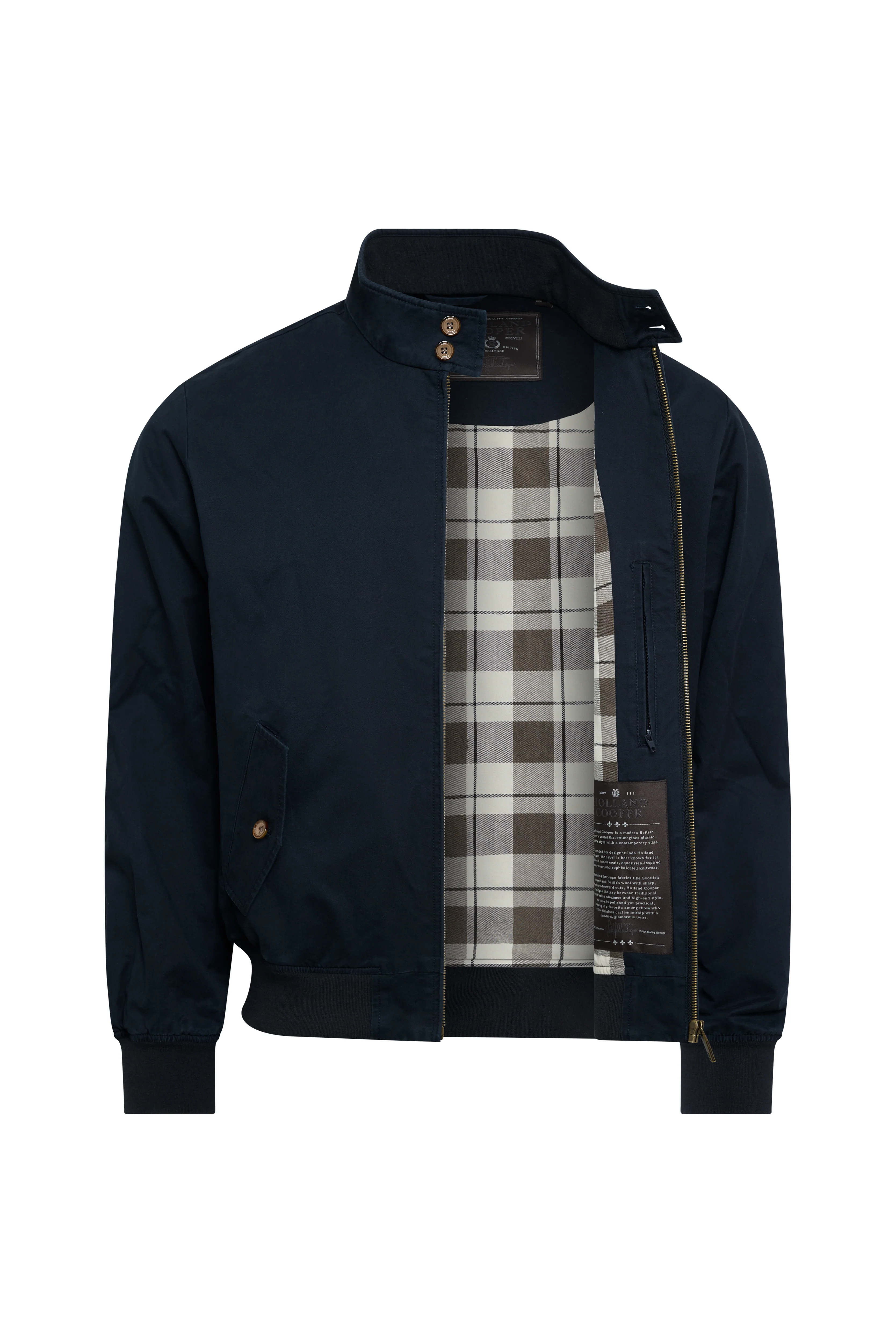 Men's Classic Harrington Jacket (Ink Navy) - Image 8