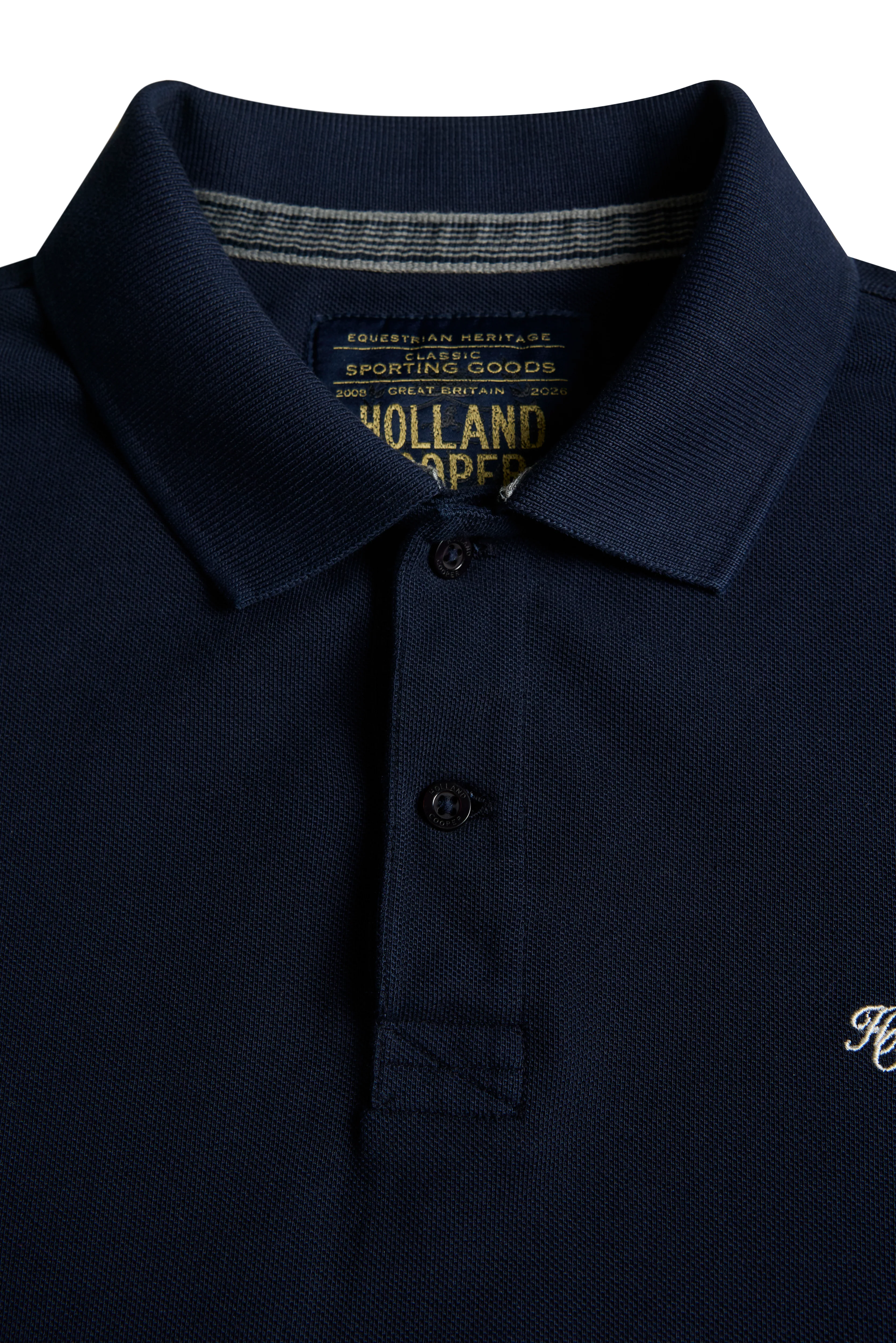 Men's Classic Short Sleeve Polo Shirt (Ink Navy) - Image 6