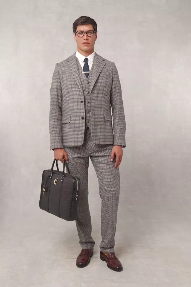 The Classic Trouser (Prince of Wales Navy) - Image 5
