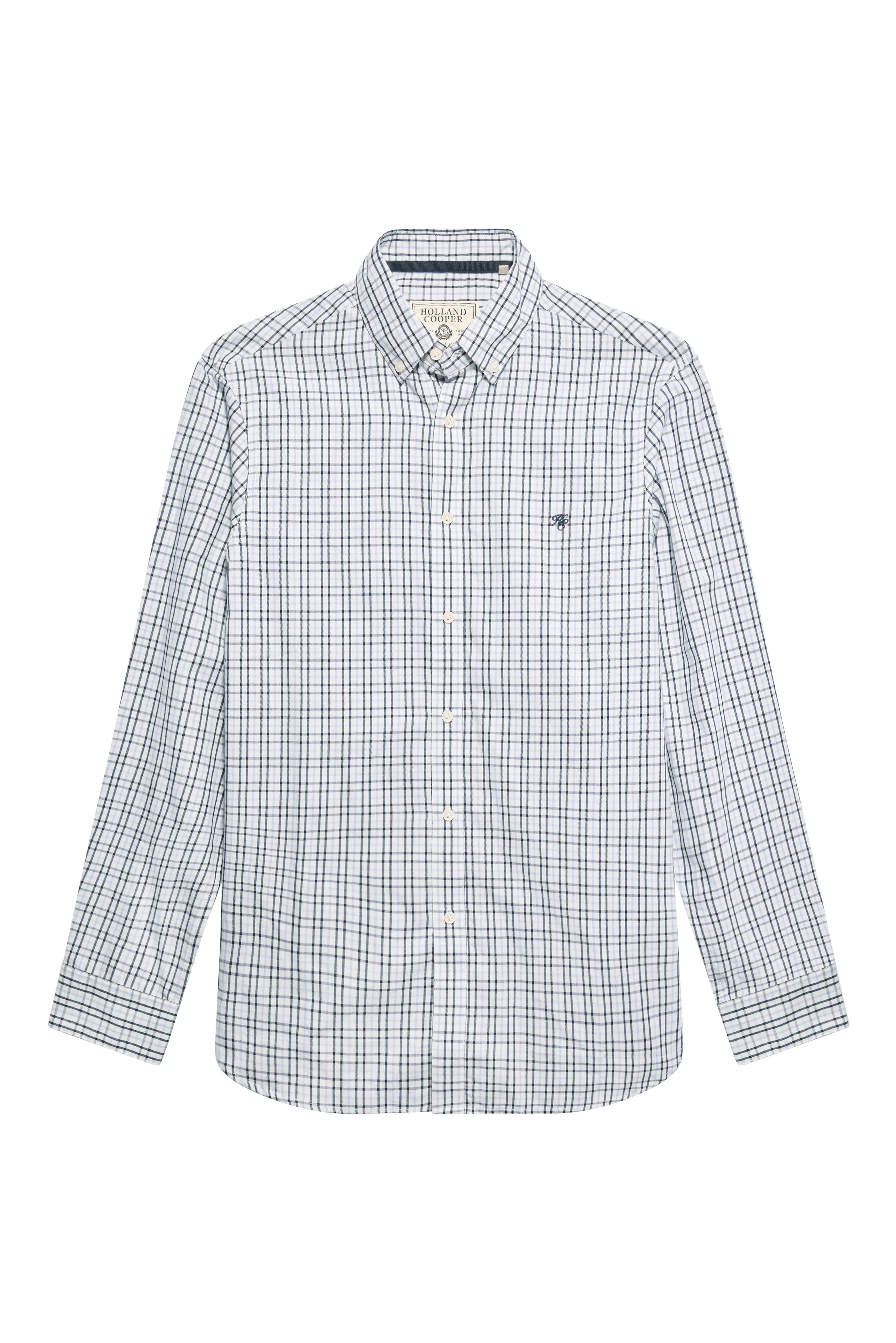 Men's Classic Woven Button Down Shirt (Cheltenham Check Blue) - Image 4