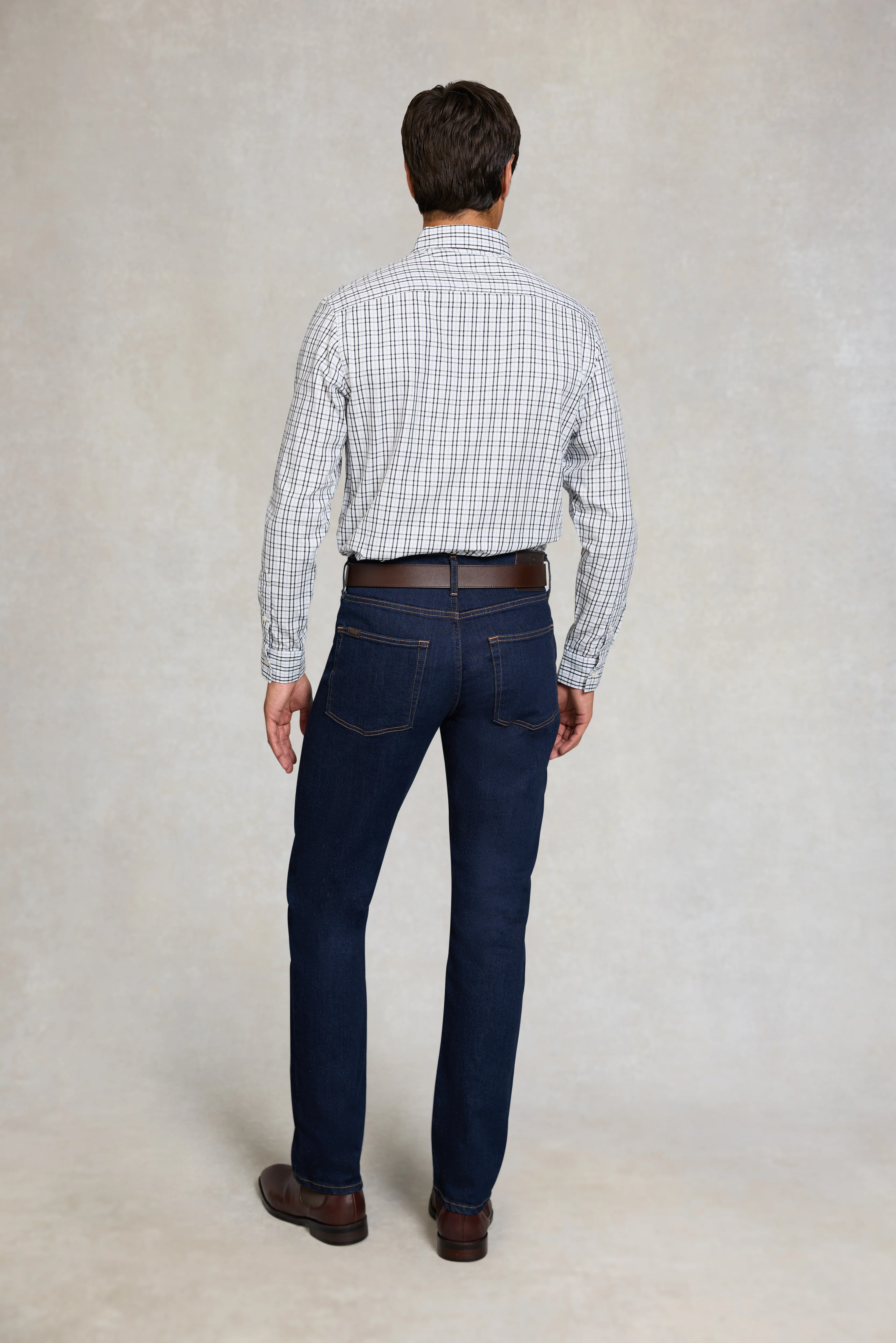 Men's Classic Woven Button Down Shirt (Cheltenham Check Blue) - Image 5