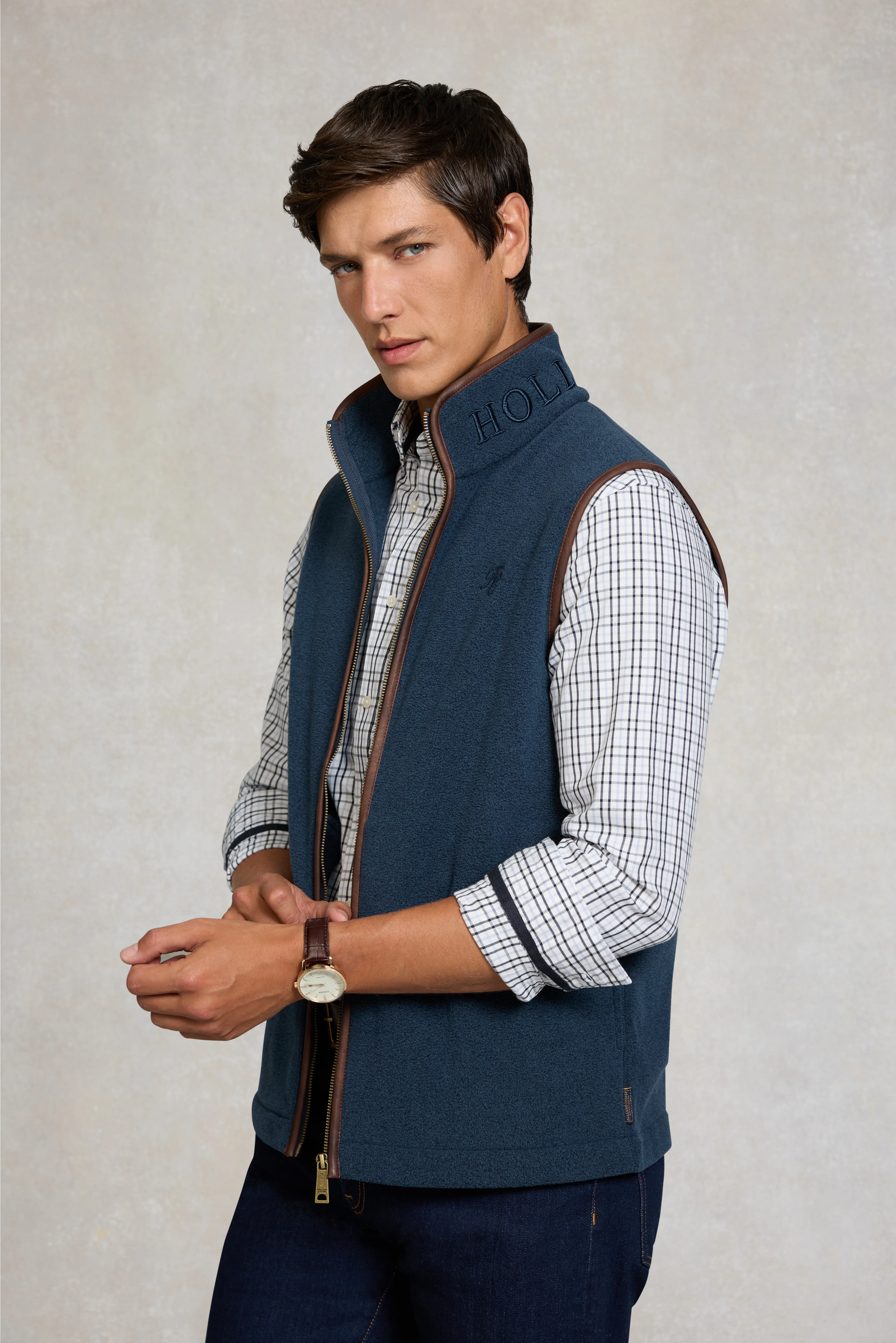 Men's Classic Woven Button Down Shirt (Cheltenham Check Blue) - Image 6