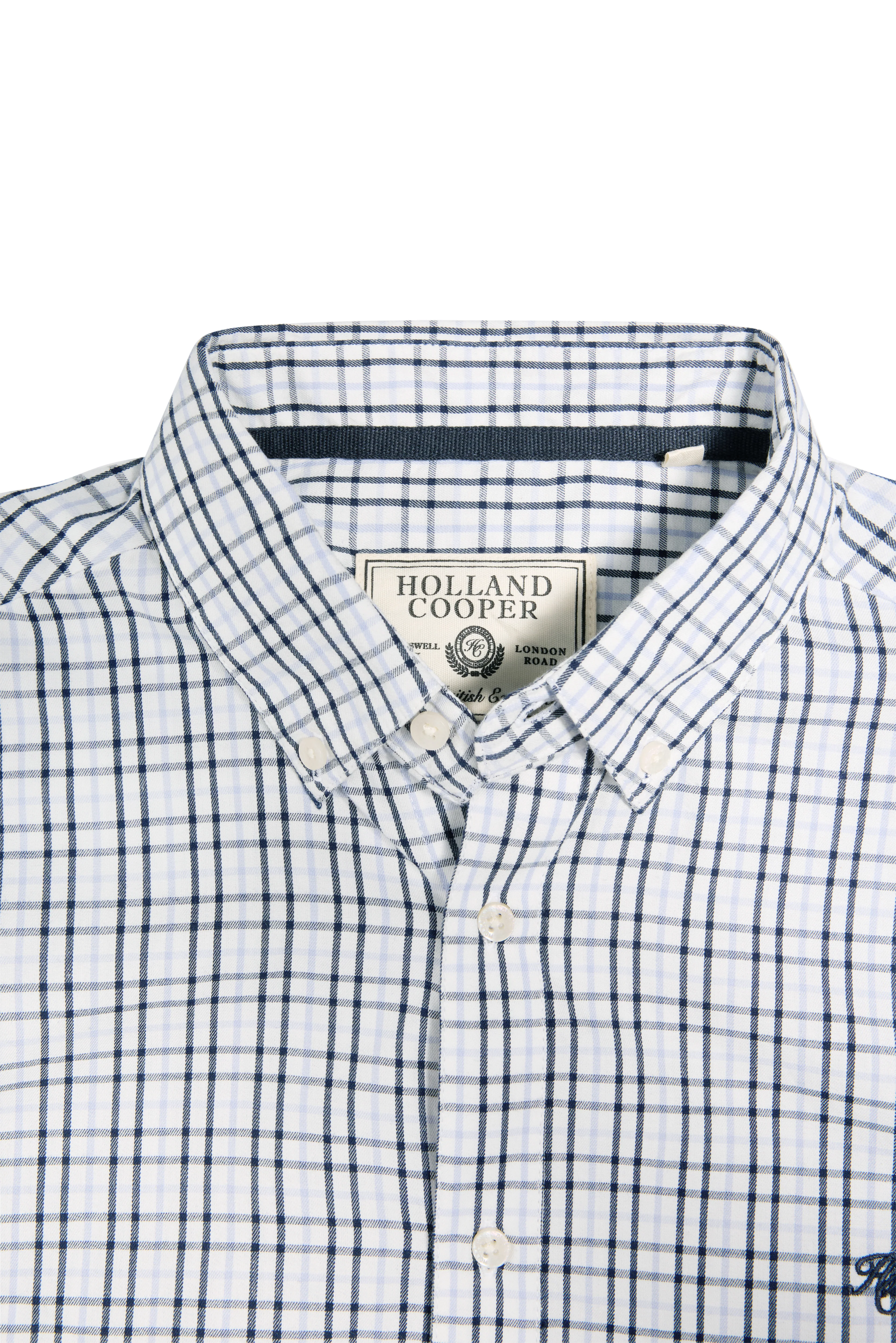 Men's Classic Woven Button Down Shirt (Cheltenham Check Blue) - Image 7