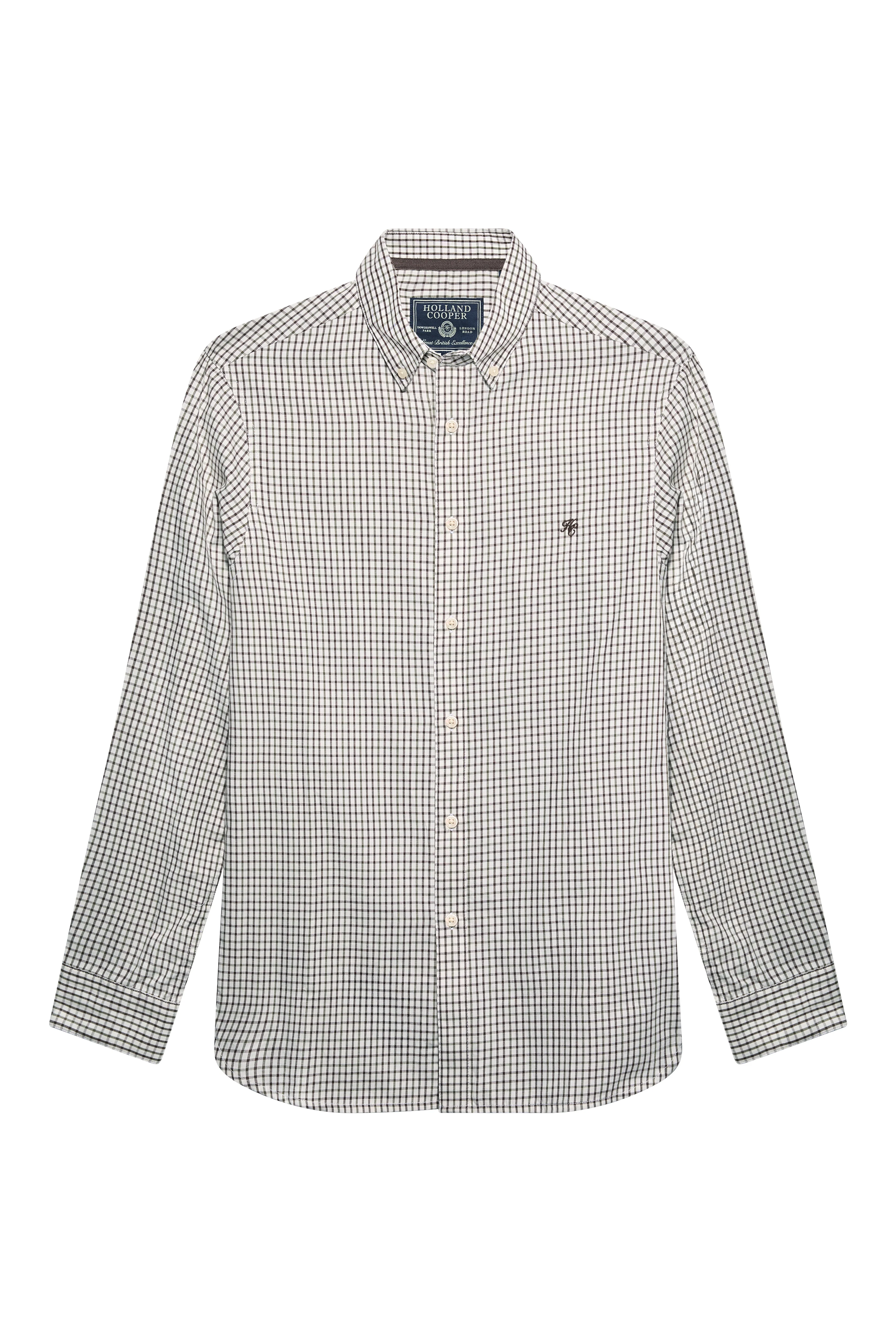 Men's Classic Woven Button Down Shirt (Cheltenham Check Green) - Image 4