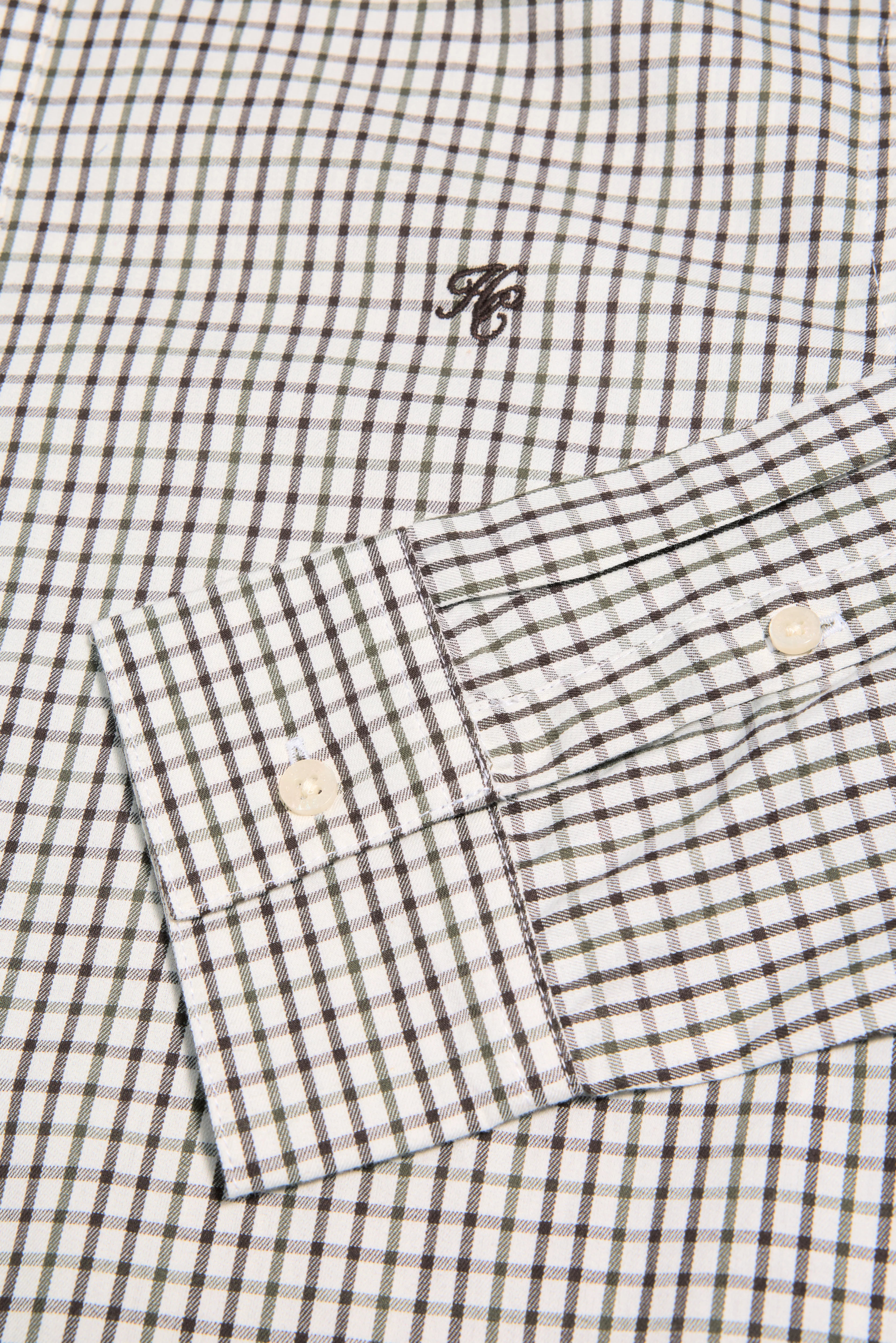 Men's Classic Woven Button Down Shirt (Cheltenham Check Green) - Image 7