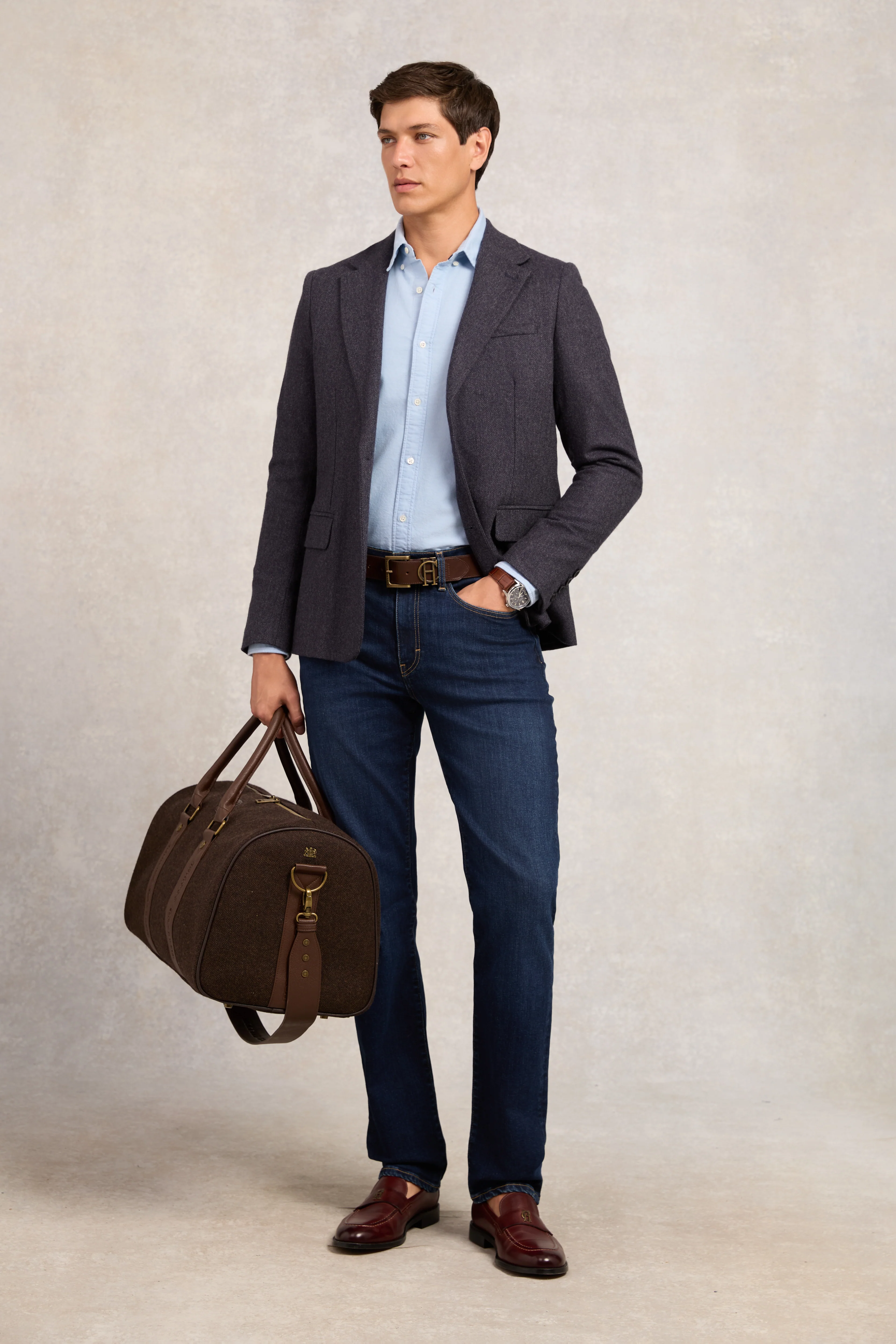 Men's Oxford Shirt (Sky Blue) - Image 3