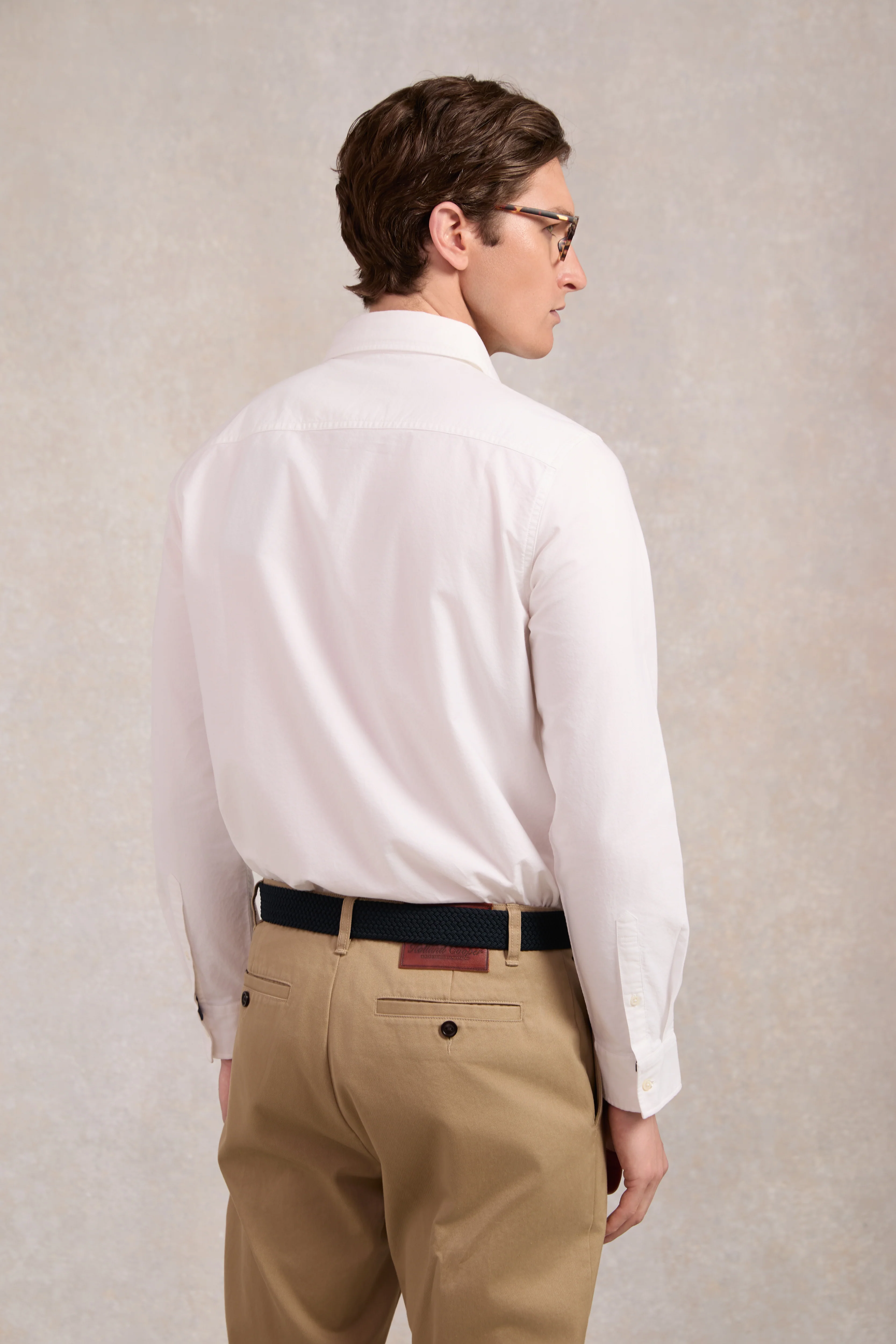 Men's Oxford Shirt (White) - Image 6