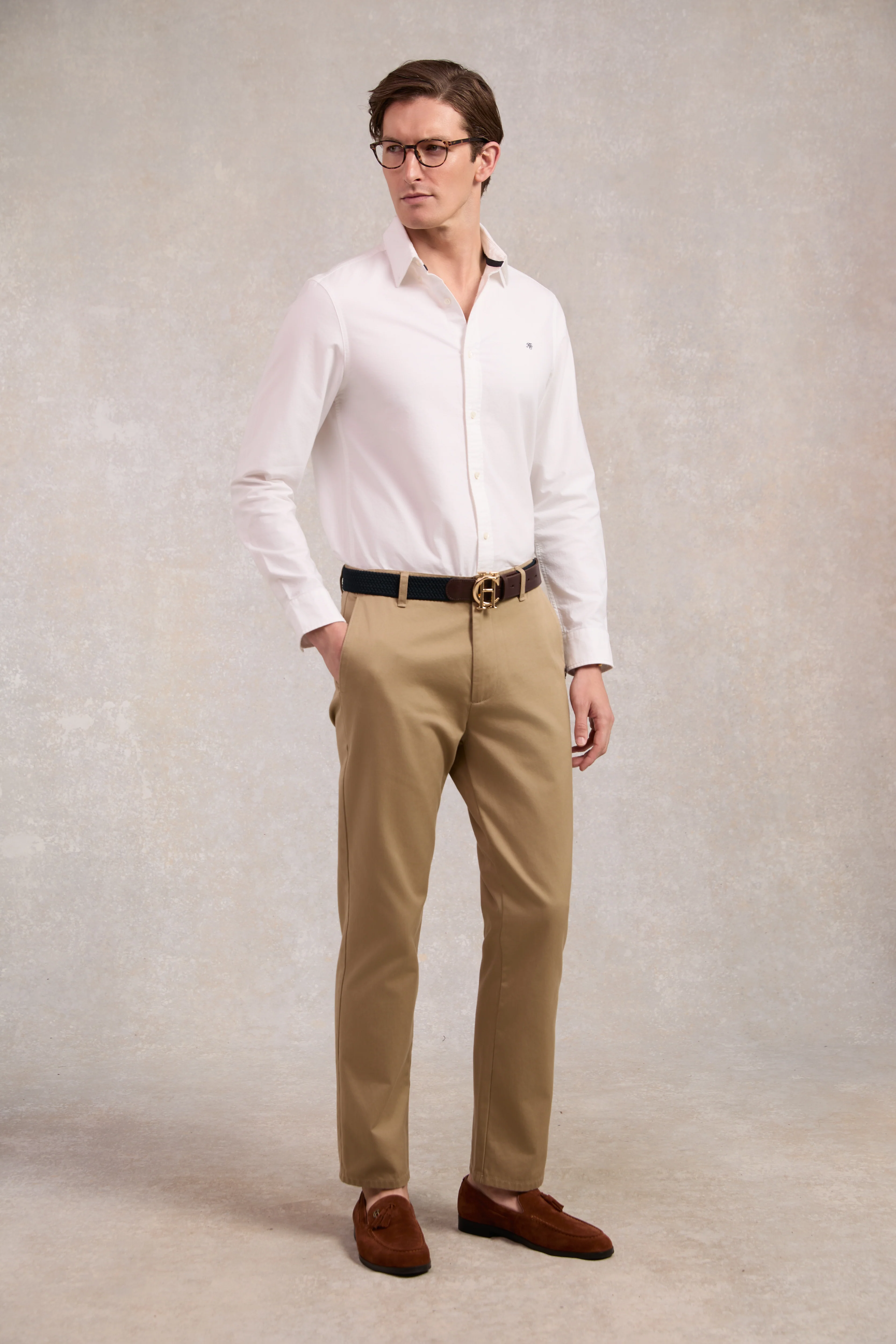 Men's Oxford Shirt (White) - Image 7